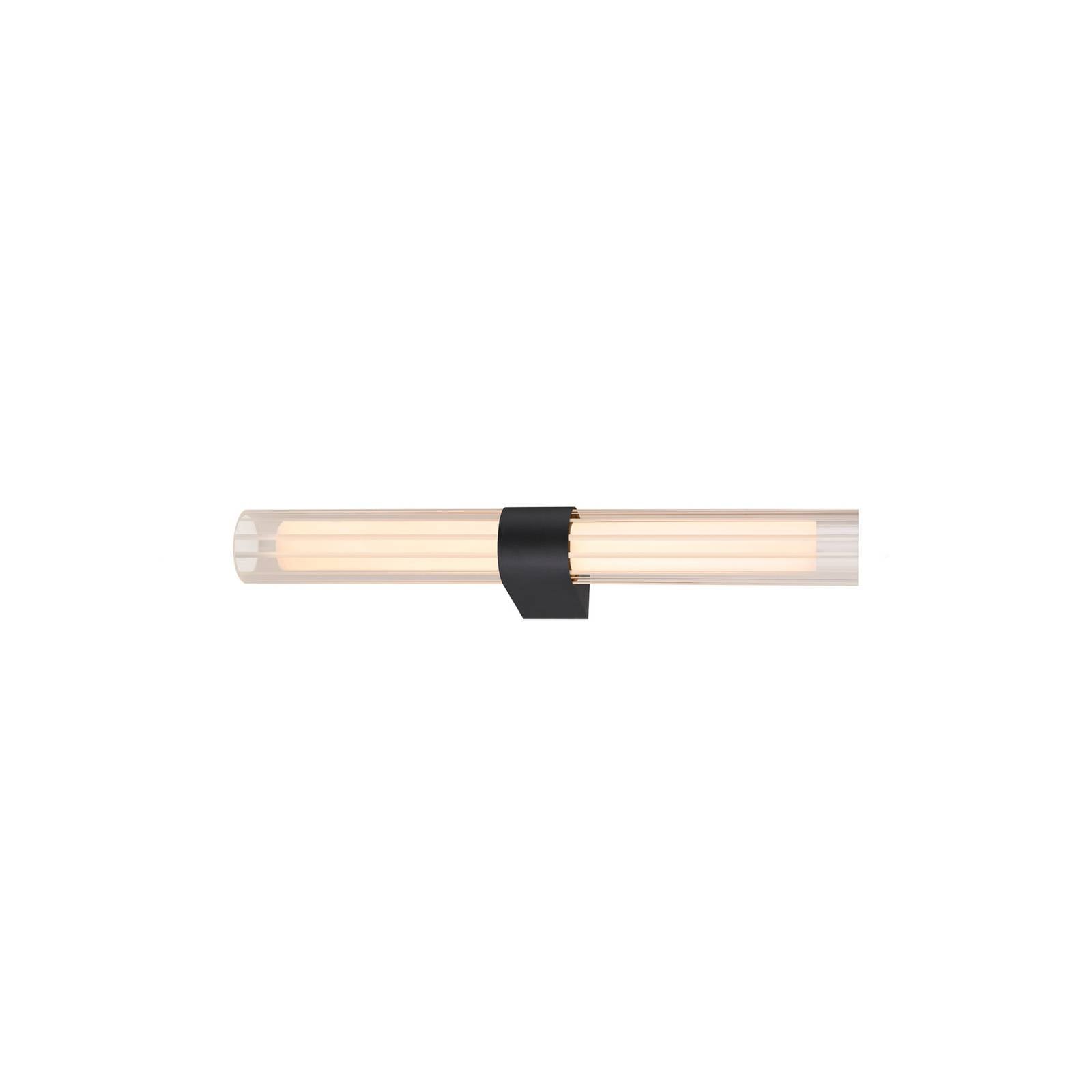 SLV LED-Bad-Wandlampe Lygant double, schwarz, Alu