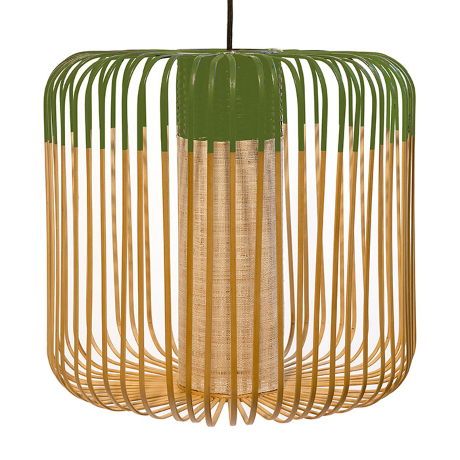 Forestier Bamboo Light M pendellampe, 45 cm, grønn