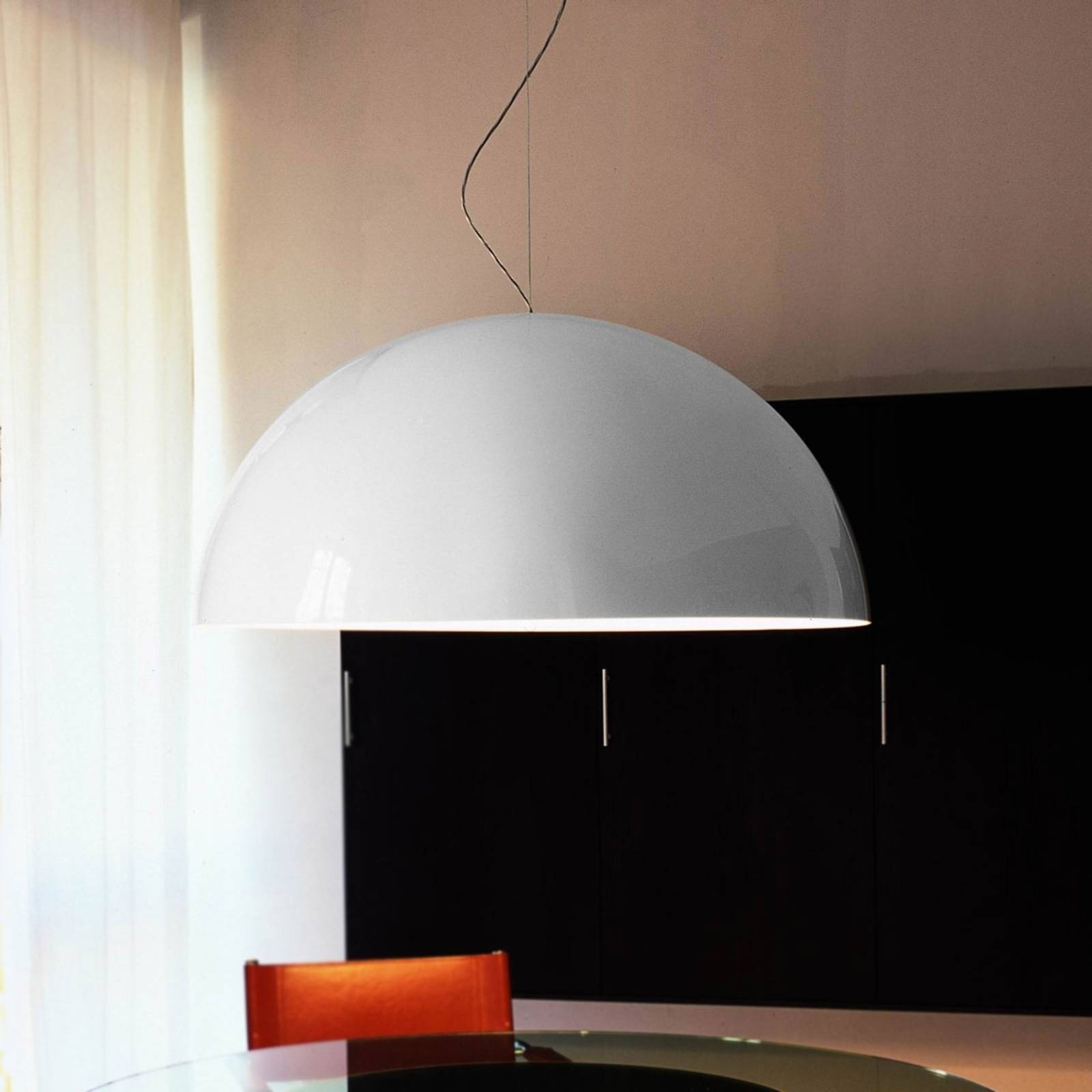 Image of Oluce Suspension Sonora blanc opale 