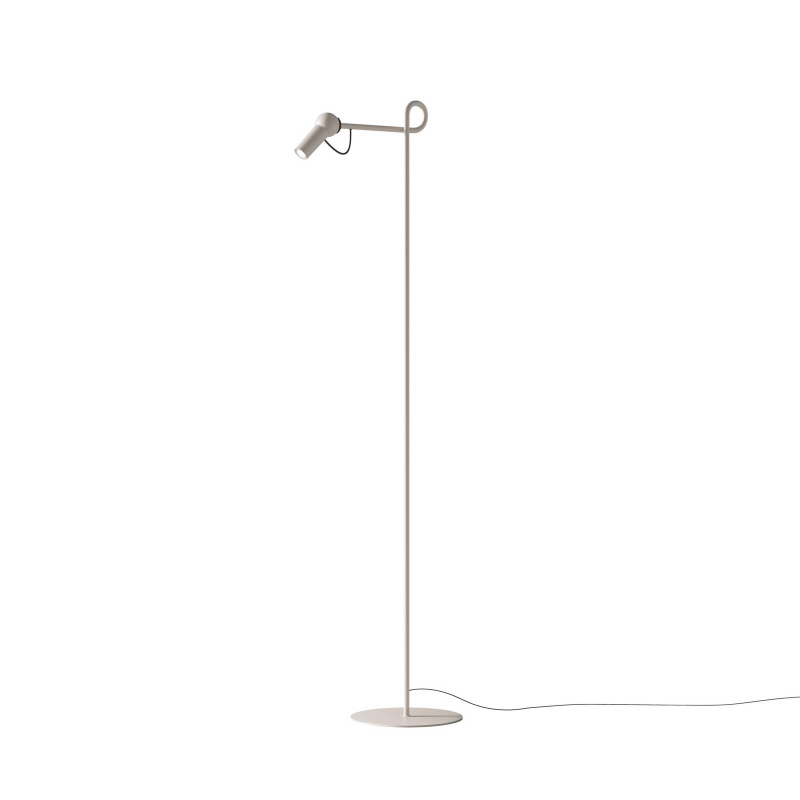 kdln LED-Stehleuchte Bird, weiß, 126 cm, Metall, dimmbar