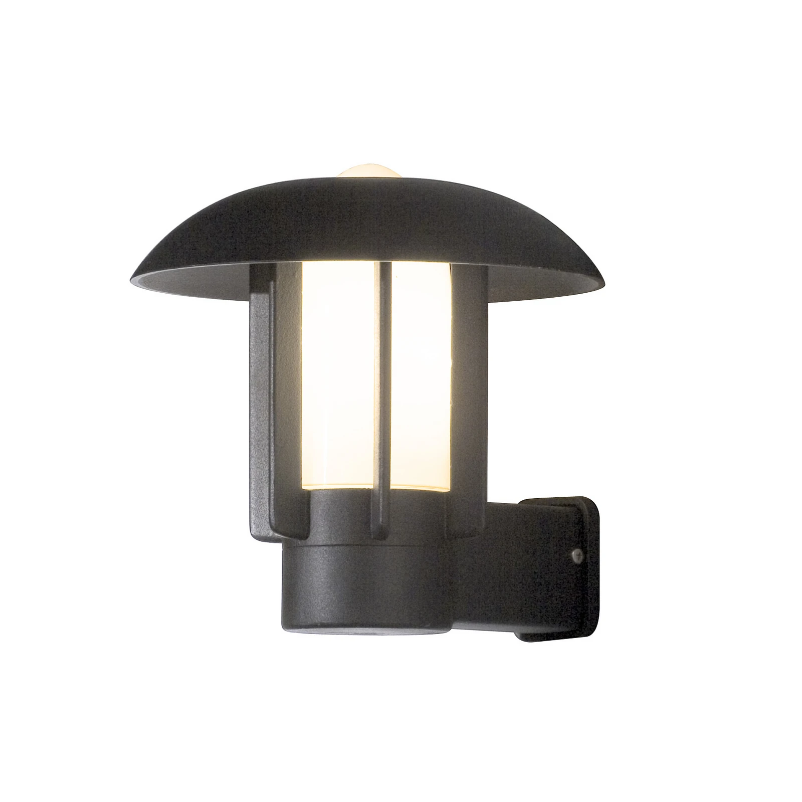 Aluminium-utomhusvägglampa Heimdal, svart