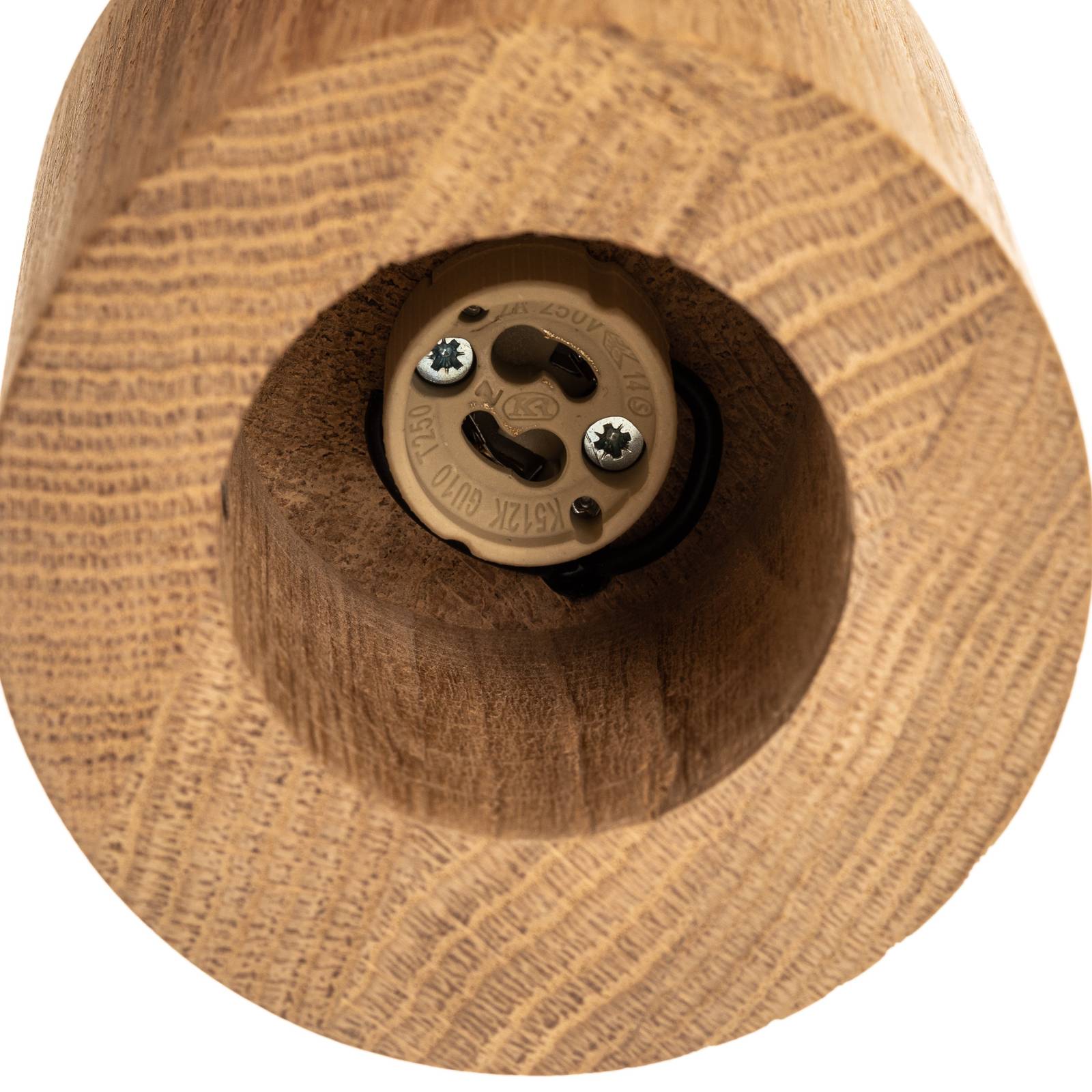 Lampa sufitowa Wooddream 1-pkt. dąb, okrągła, 10cm