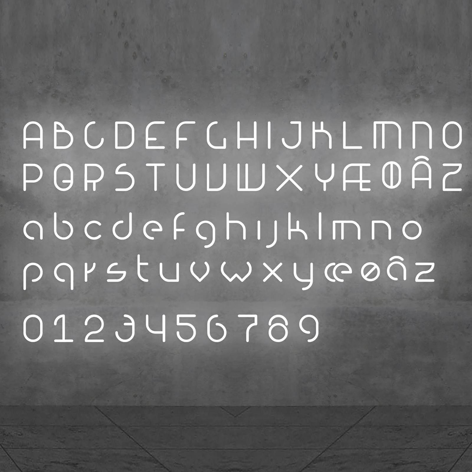 Artemide Alphabet of Light Wand nagy V betű