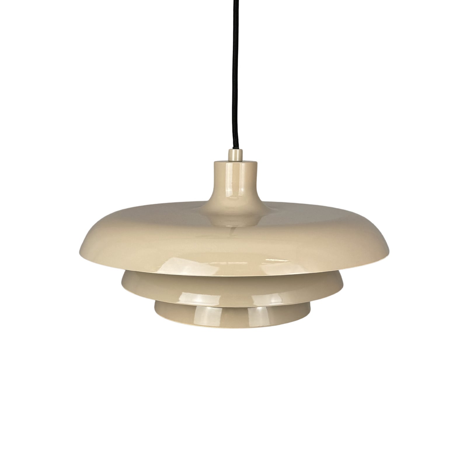 Ava hængelampe, beige, metal, Ø 31 cm – Dyberg Larsen Ava hængelampe, beige, metal, Ø 31 cm – Dyberg Larsen