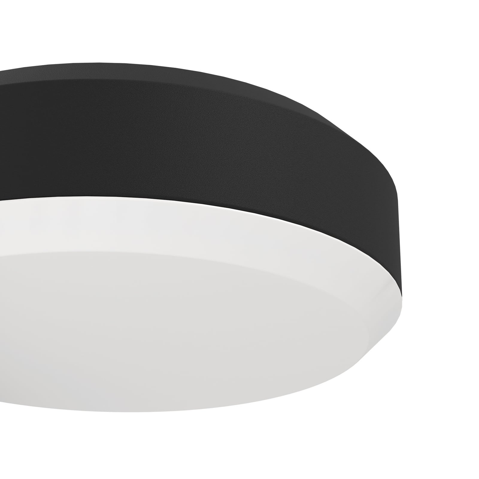 LED-Außenwandlampe Fornaci, schwarz, Breite 16 cm, Metall