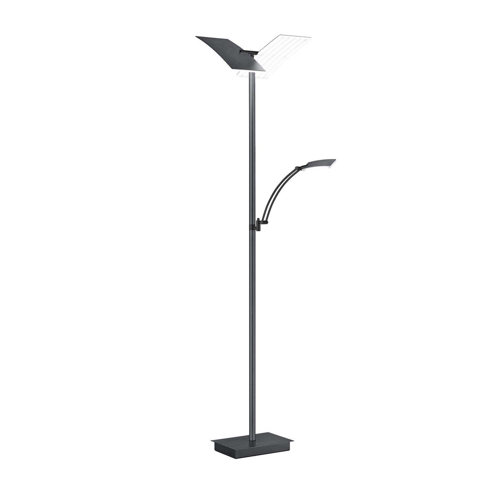 Lampe sur pied LED Andy, à 3 lampes, anthracite, CCT, variateur d'intensité