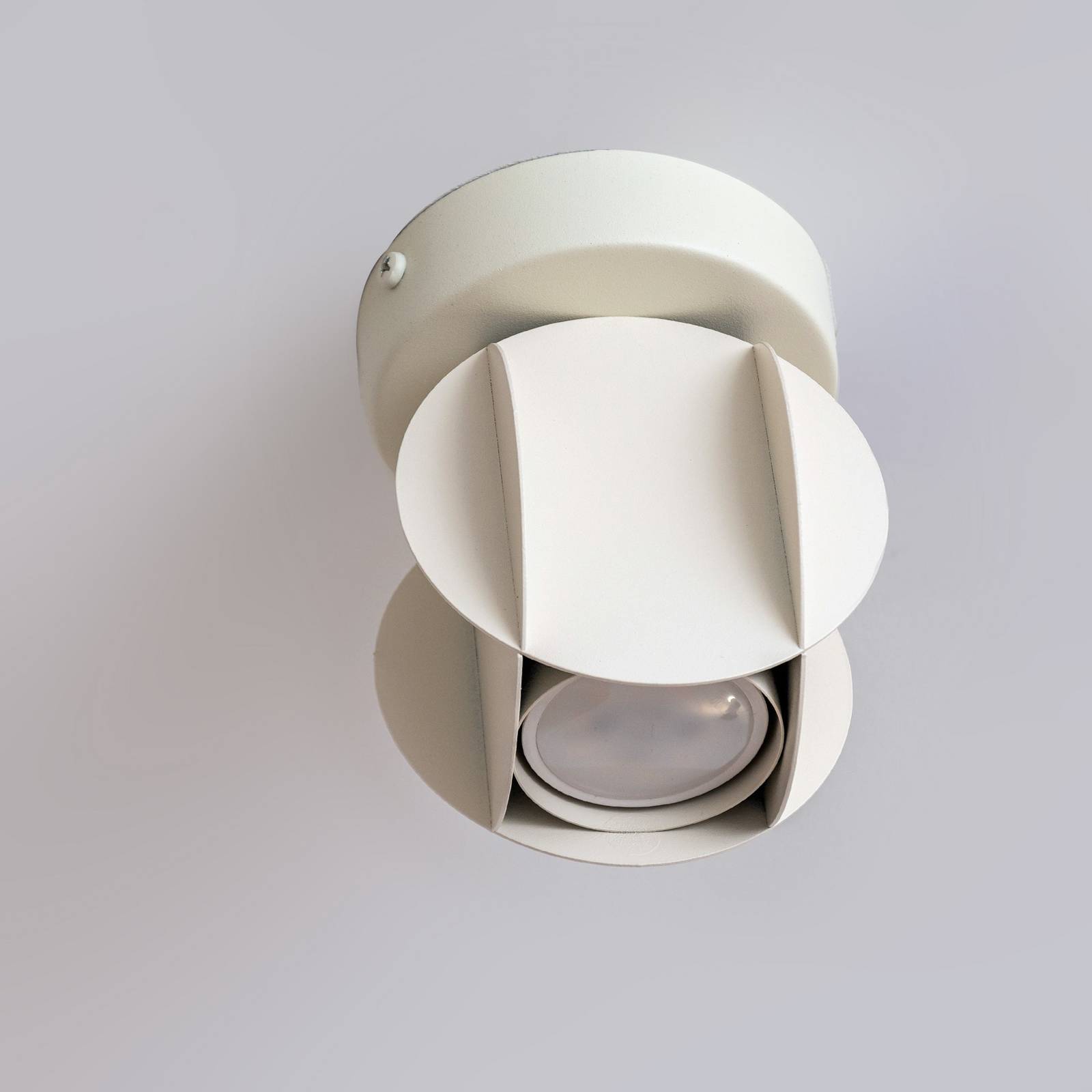 Deckenspot GAMBIT, cremeweiß, Ø 10 cm, Metall, GU10 günstig online kaufen