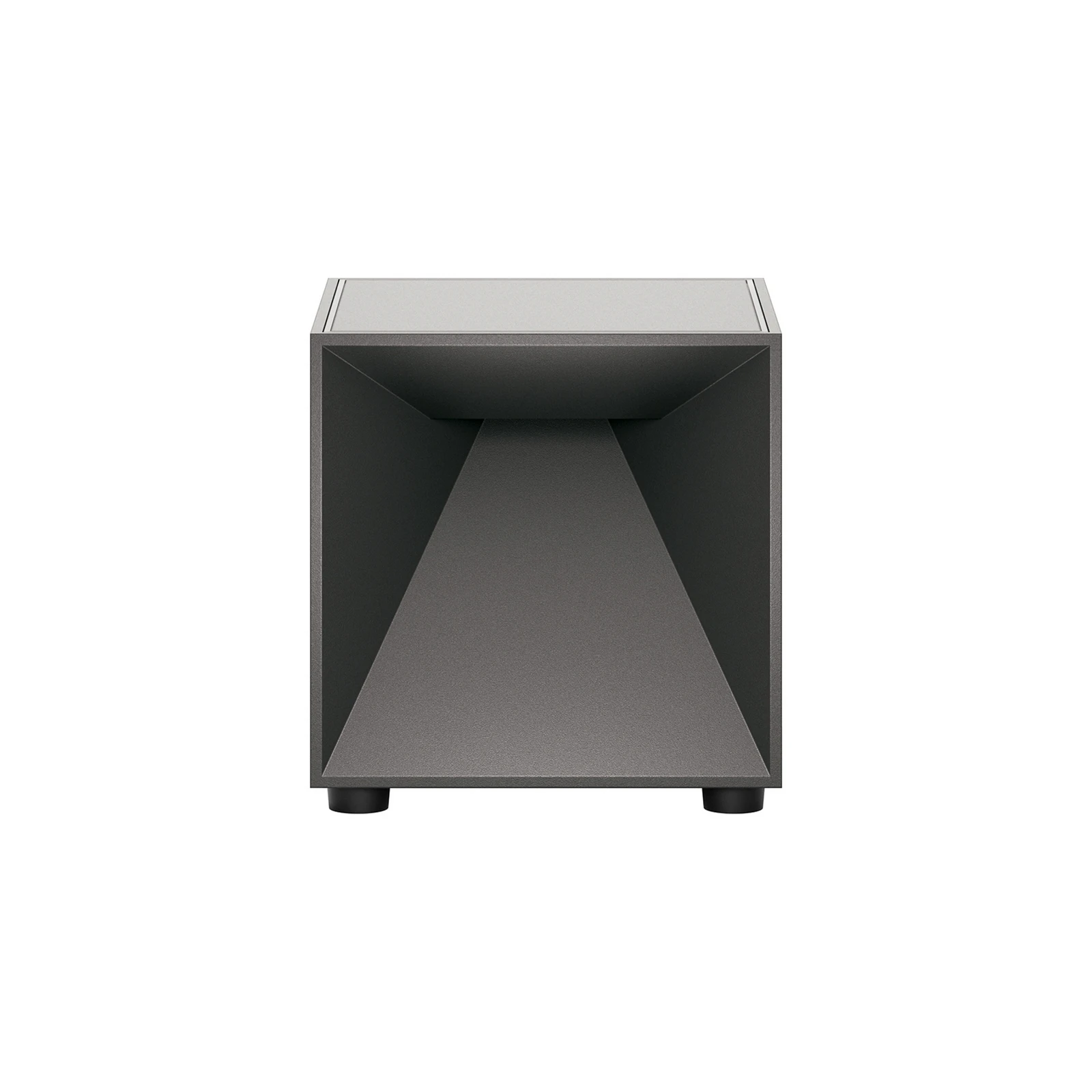 Nutalis mini LED-bordlampe, grafitt, IP54, dimbar