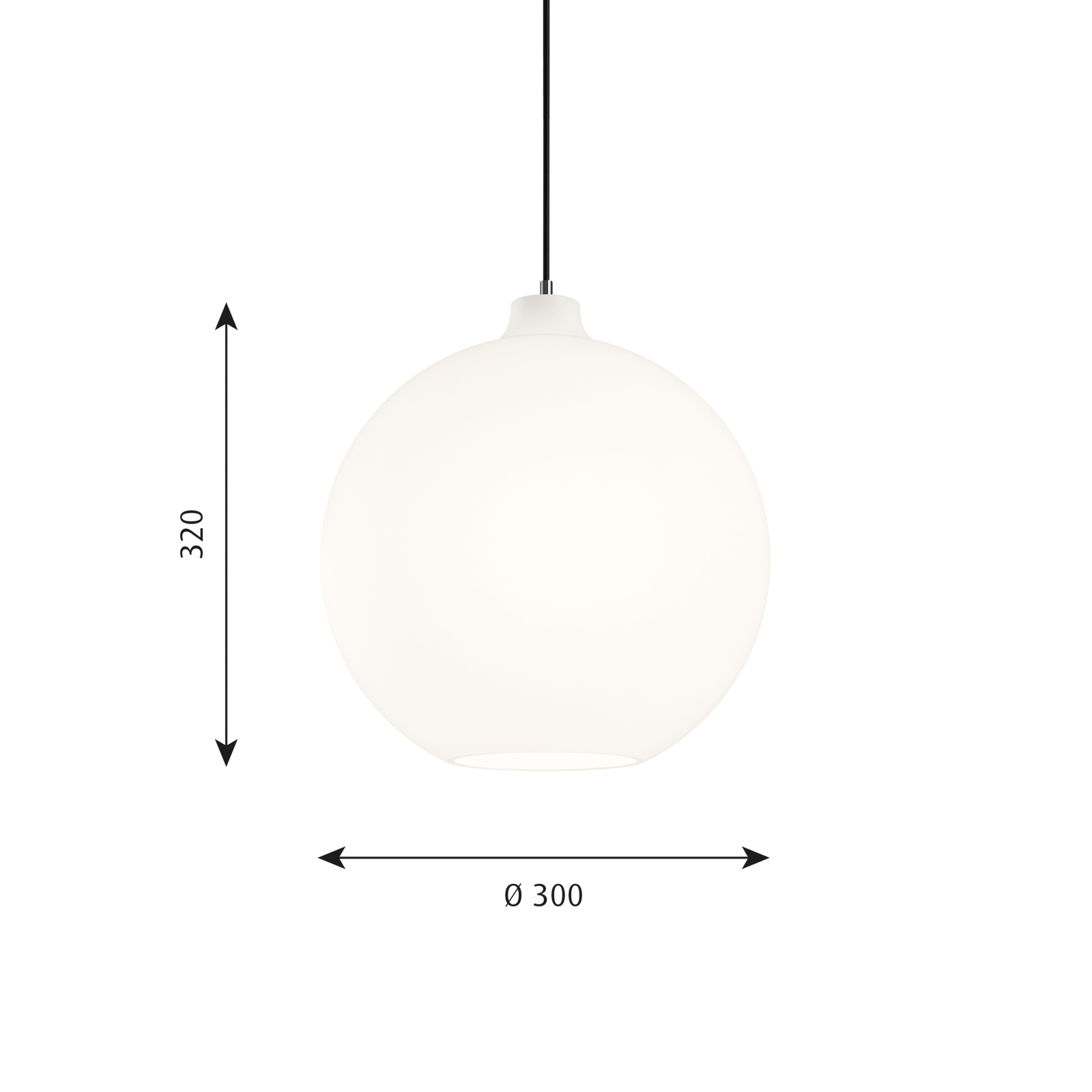 Wohlert Lampa Wisząca Ø300 White Opal - Louis Poulsen