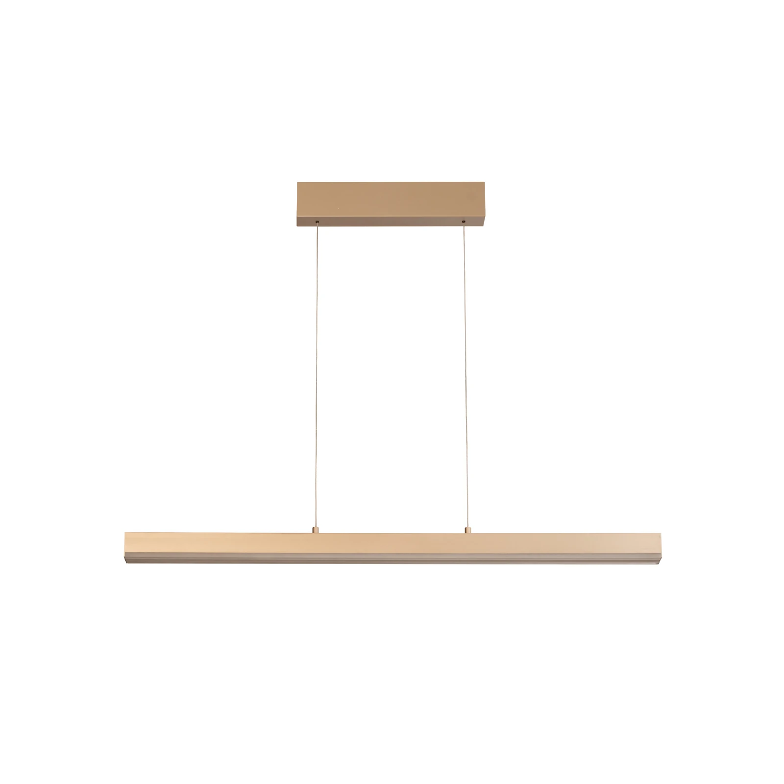 LED pakabinama lempa „Vayana“, ilgis 190 cm, smėlio spalvos, metalas, CCT