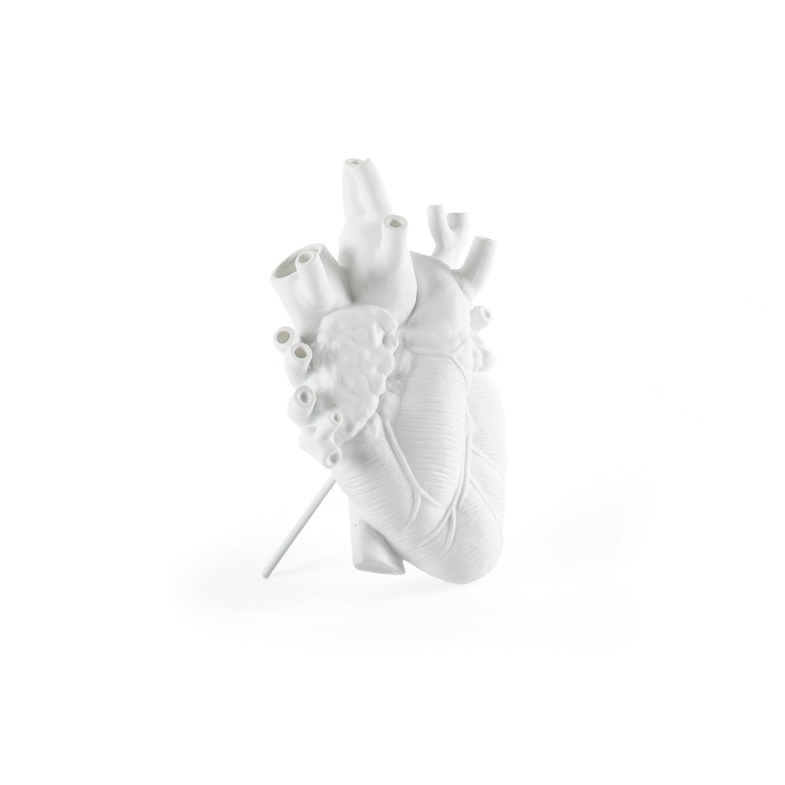 Love In Bloom Porcelain Heart Vase Blanc - Seletti