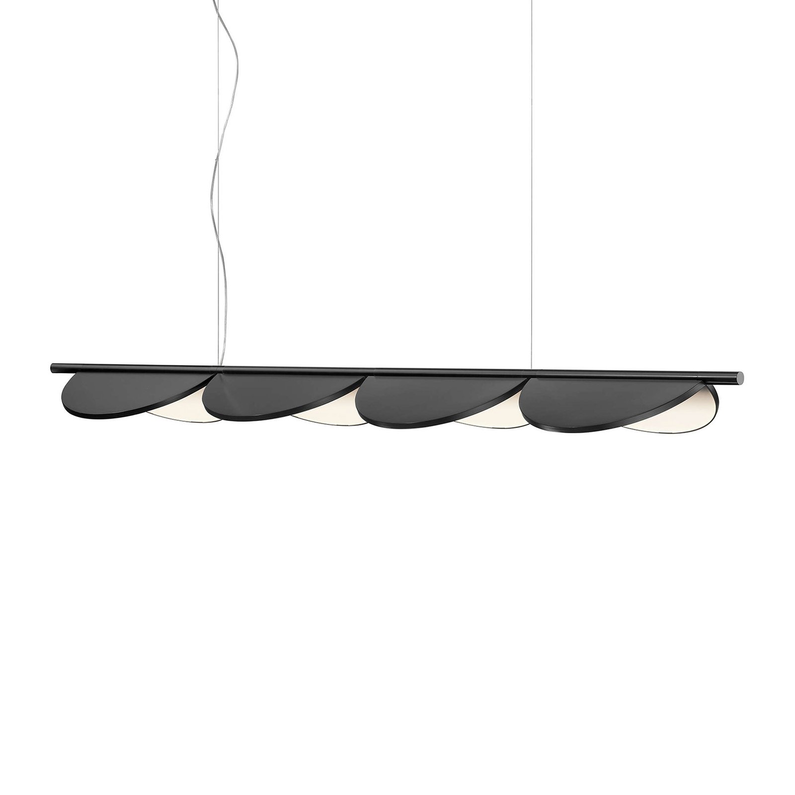 FLOS Almendra Linear LED hanging light, four-bulb