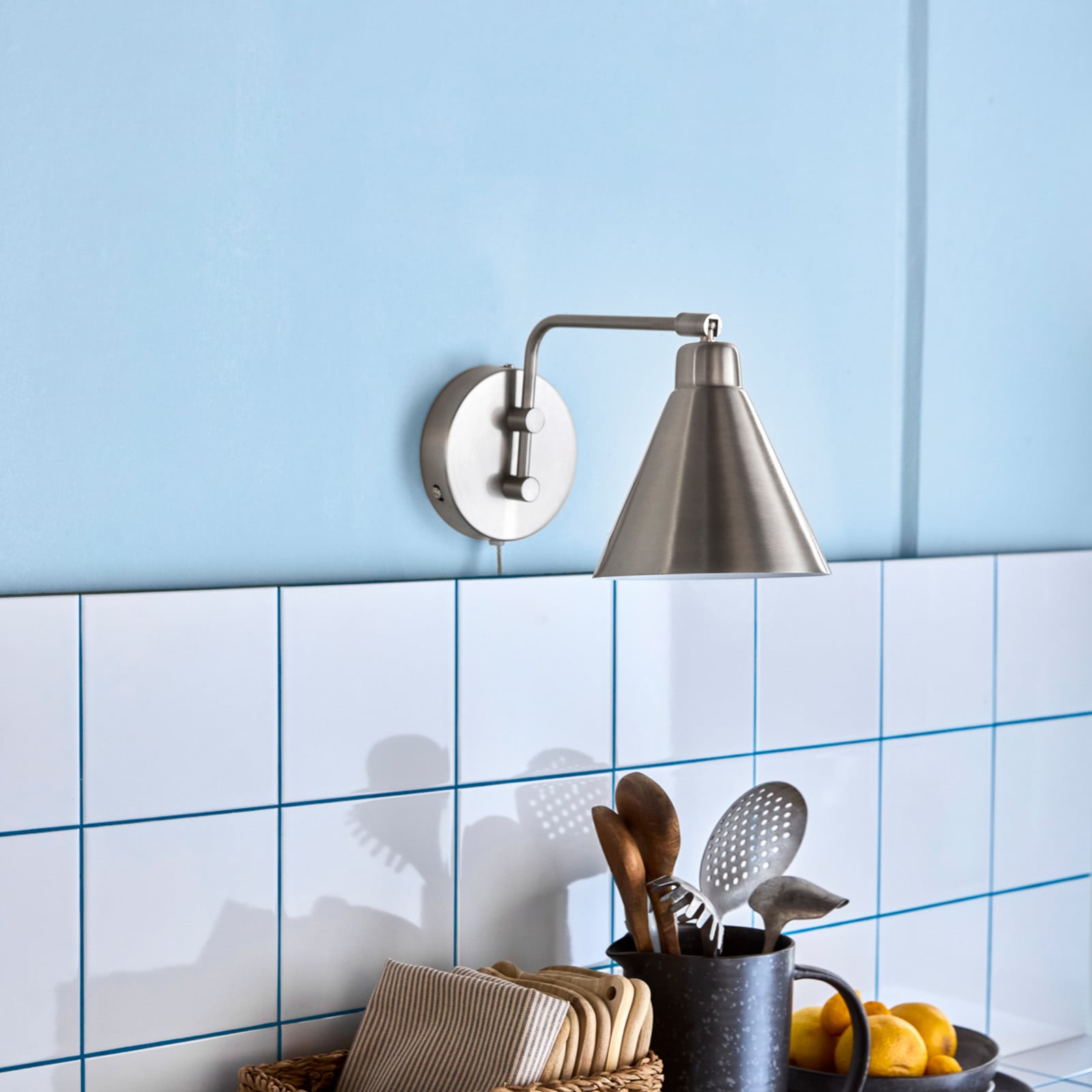 Game Vägglampa Game 30 cm silver Metall E14 House Doctor - Vardagsrum - Modern - Med en ljuskälla | Produkter - Vägglampor | Lampspecialisterna