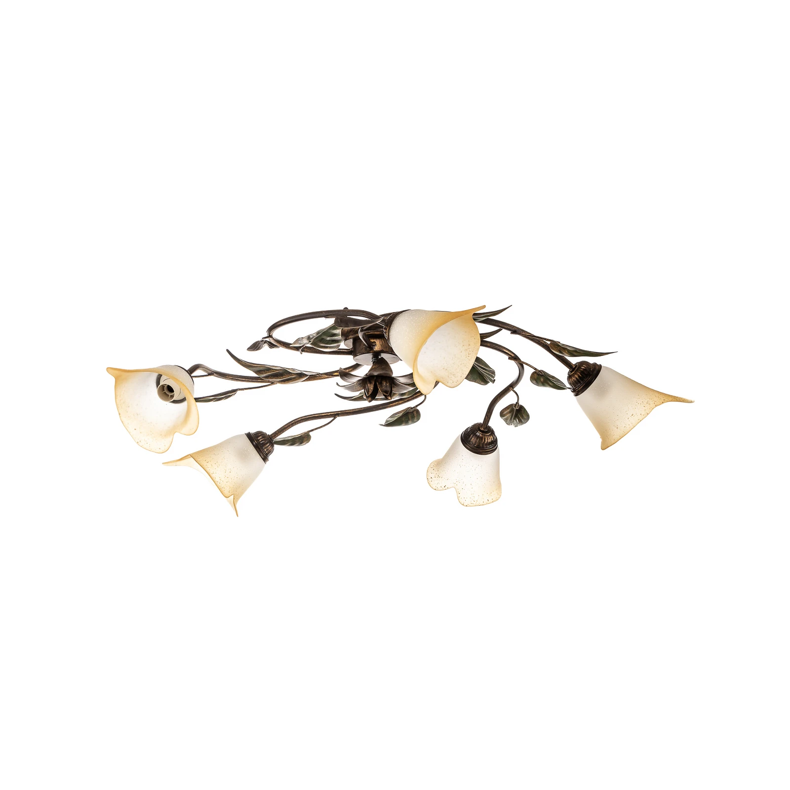 Plafonnier Miranda à 5 lampes, bronze
