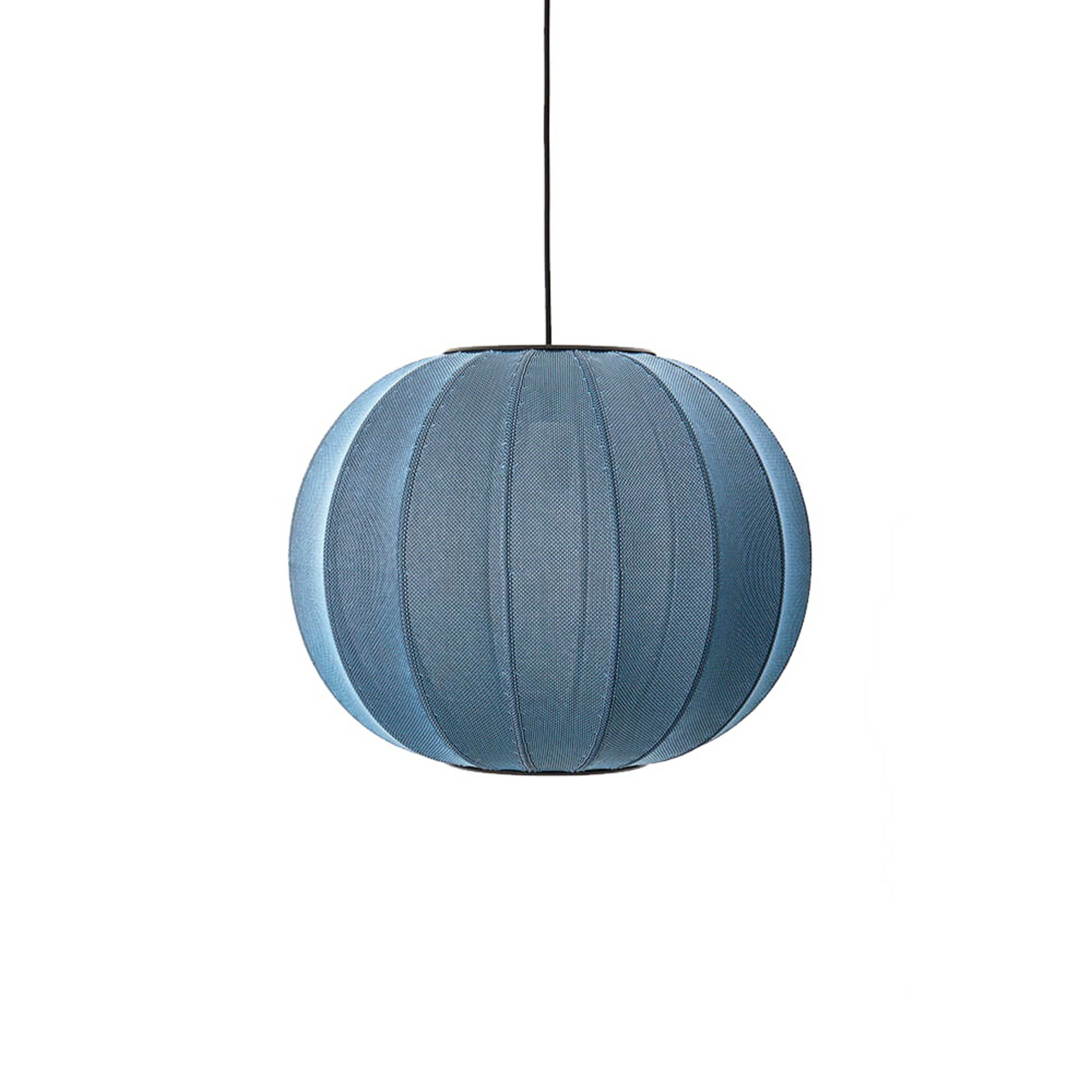 Knit-Wit 45 Round Hanglamp Blue Stone - Made By Hand