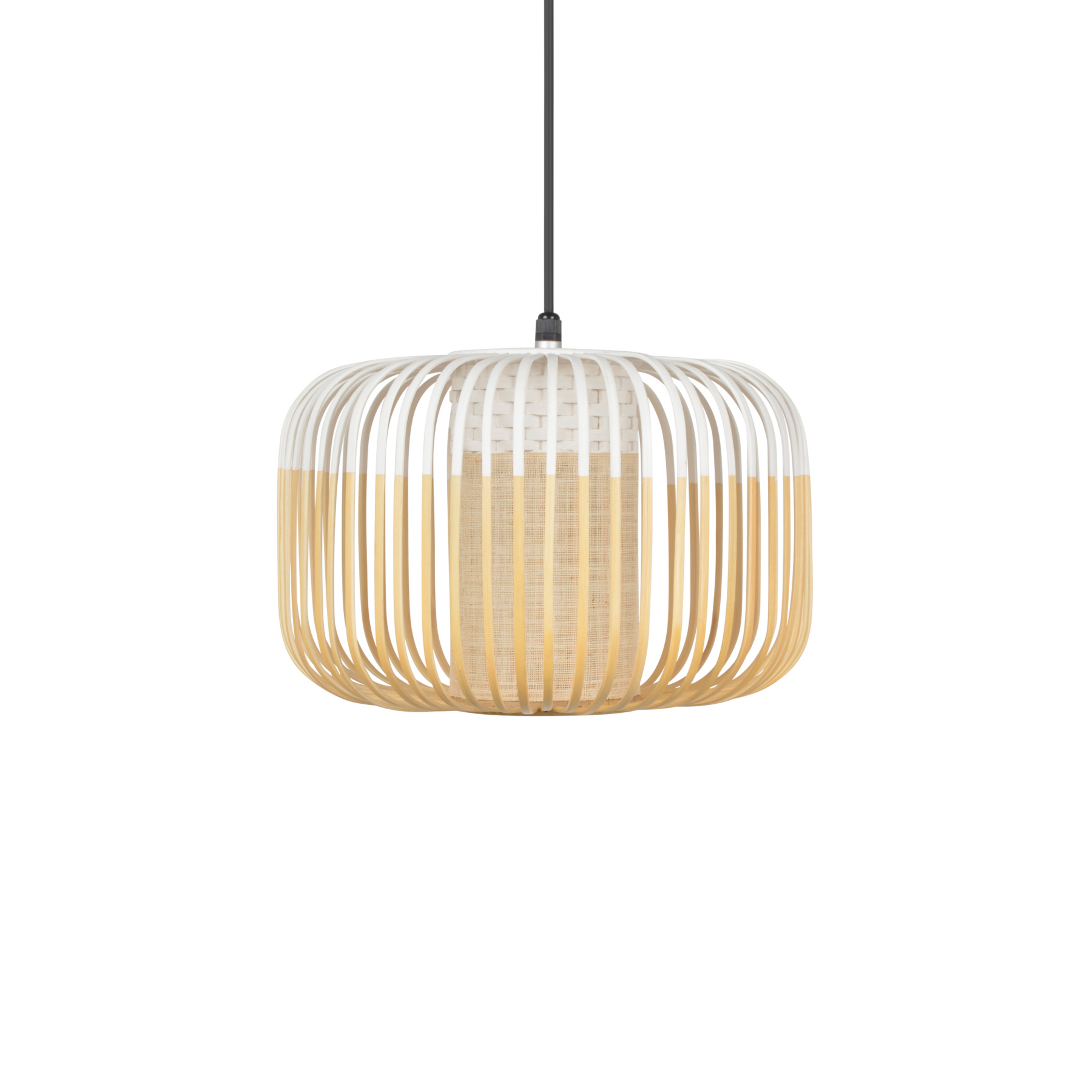 Bamboo Outdoor S hængelampe, hvid, IP44, E27 - Forestier