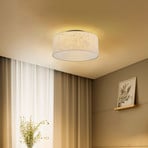 Lampa sufitowa Aston, Ø 50 cm, wygląd korka