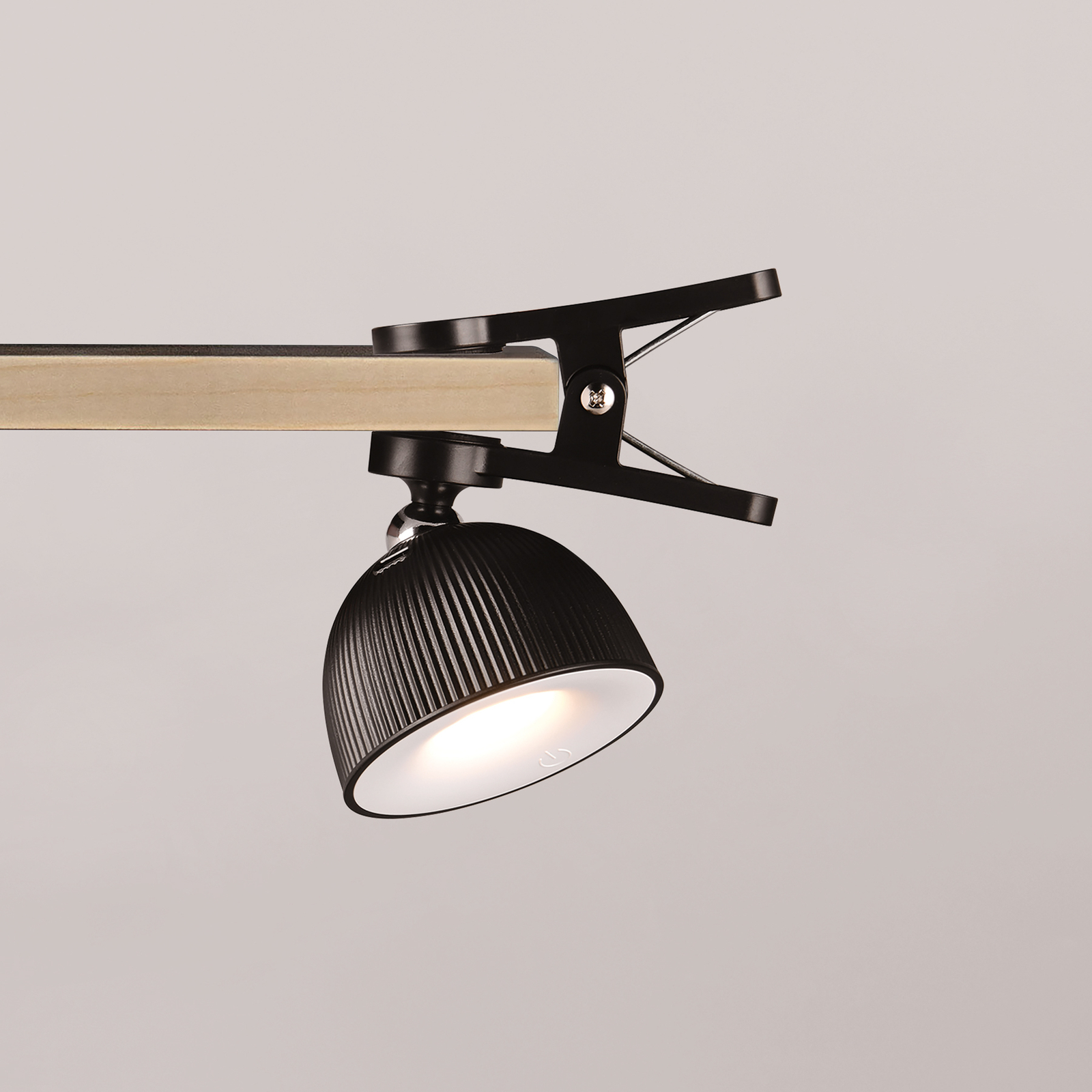 Maxima LED uzlādējama galda lampa, melna, augstums 41 cm, plastmasas