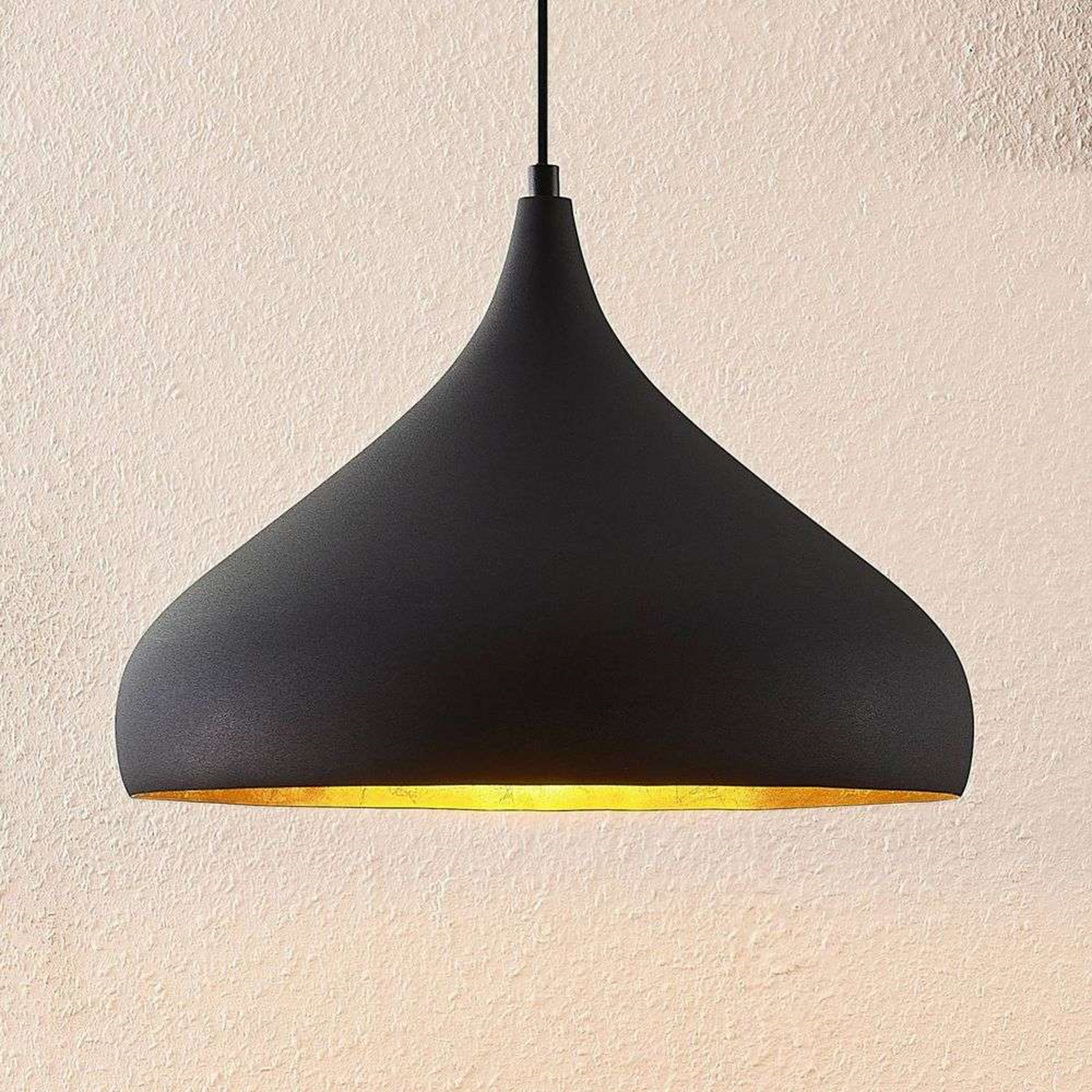 Lunus Lustră Pendul Black/Gold - Arcchio