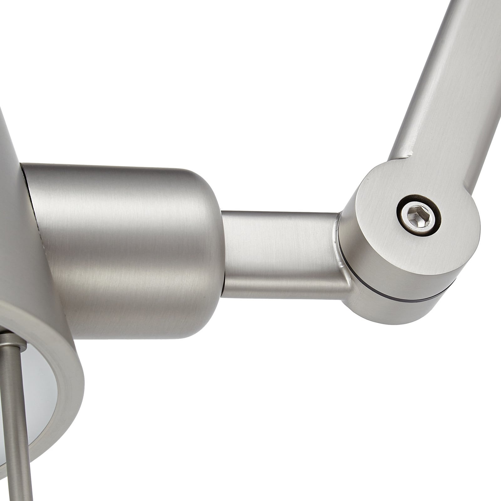 Lucande Silka wall light, 91 cm, nickel, adjustable, E27 Lucande Silka wall light, 91 cm, nickel, adjustable, E27