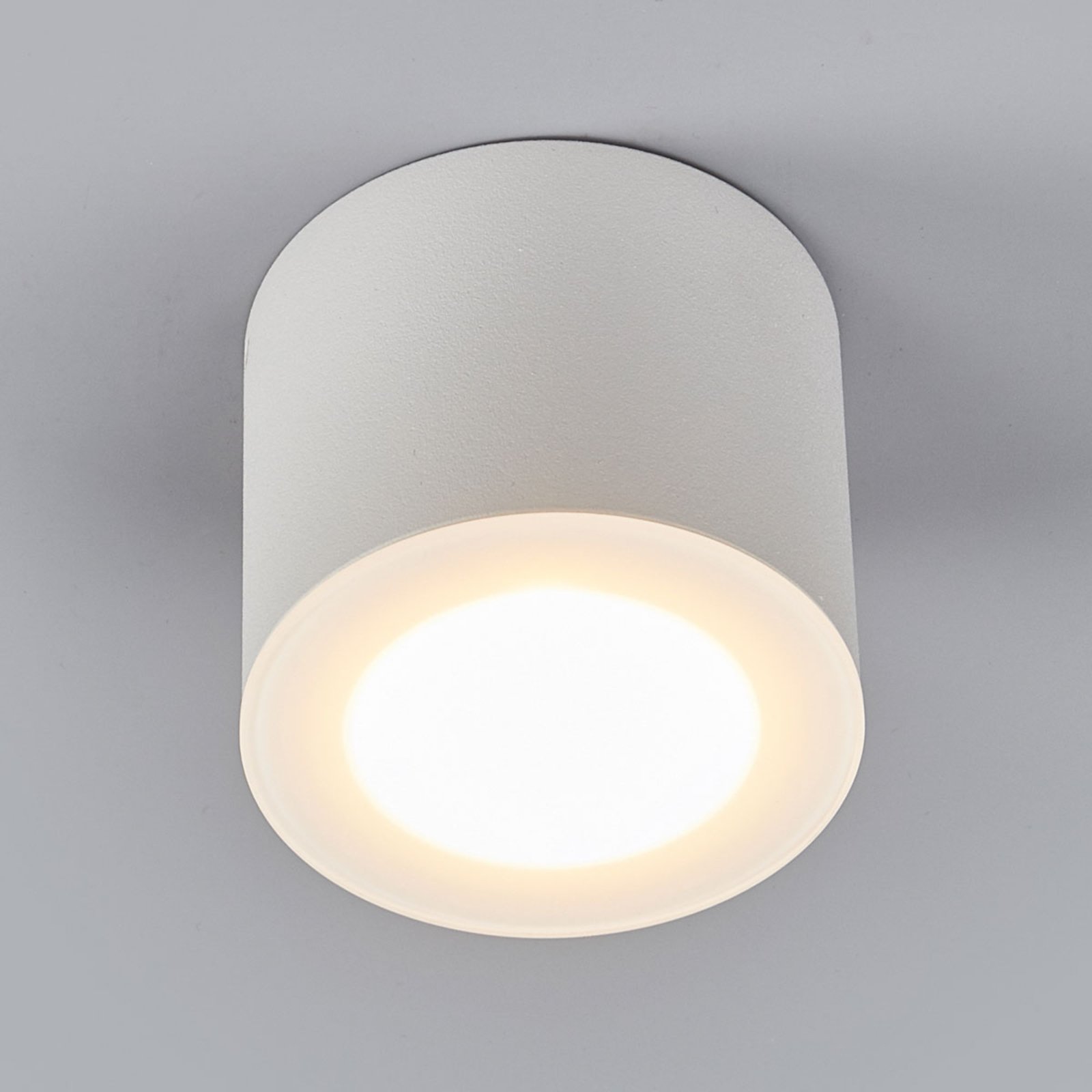 Helestra Oso LED-Deckenspot, rund, weiß matt