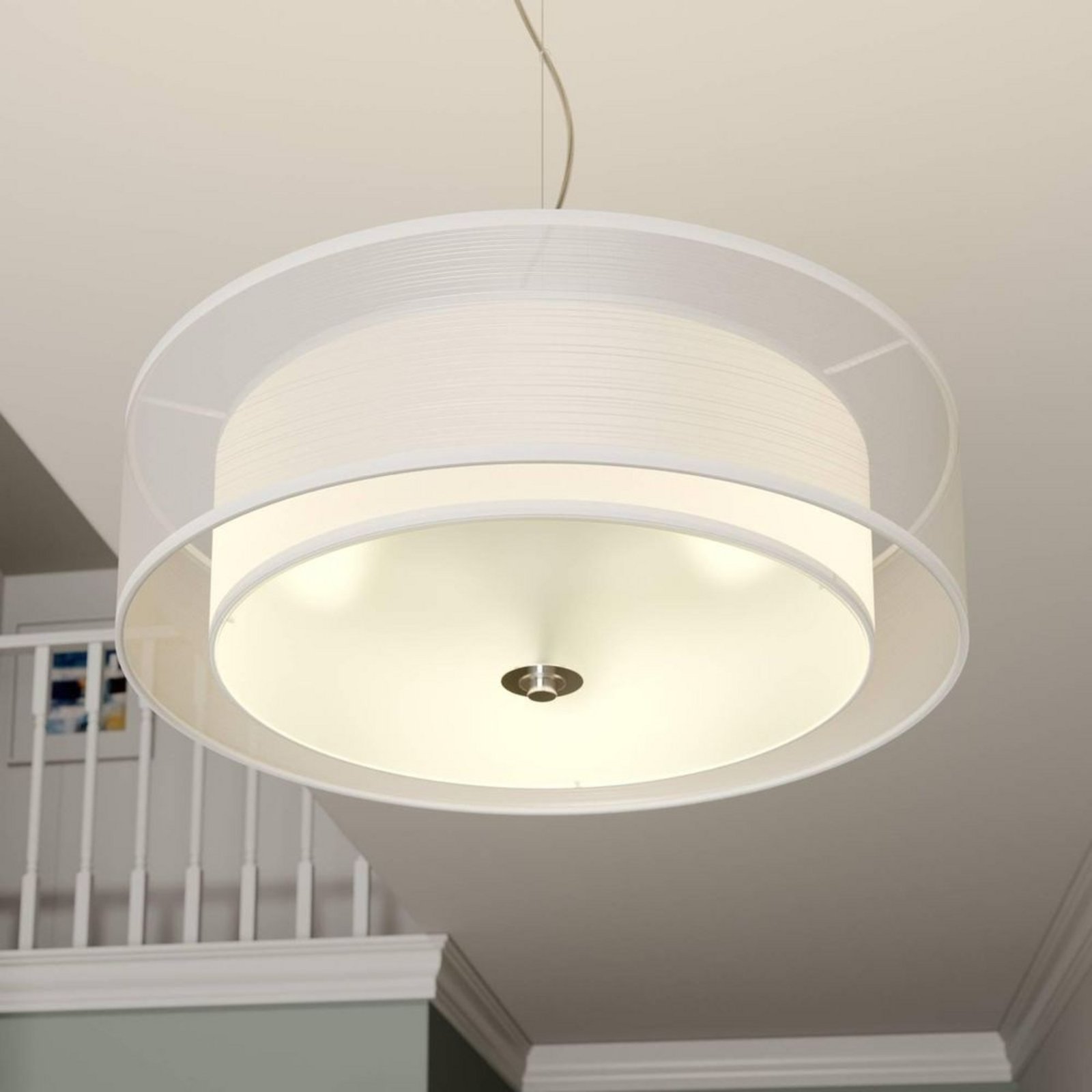 Pikka LED Lustră Pendul Ø50 White - Lindby