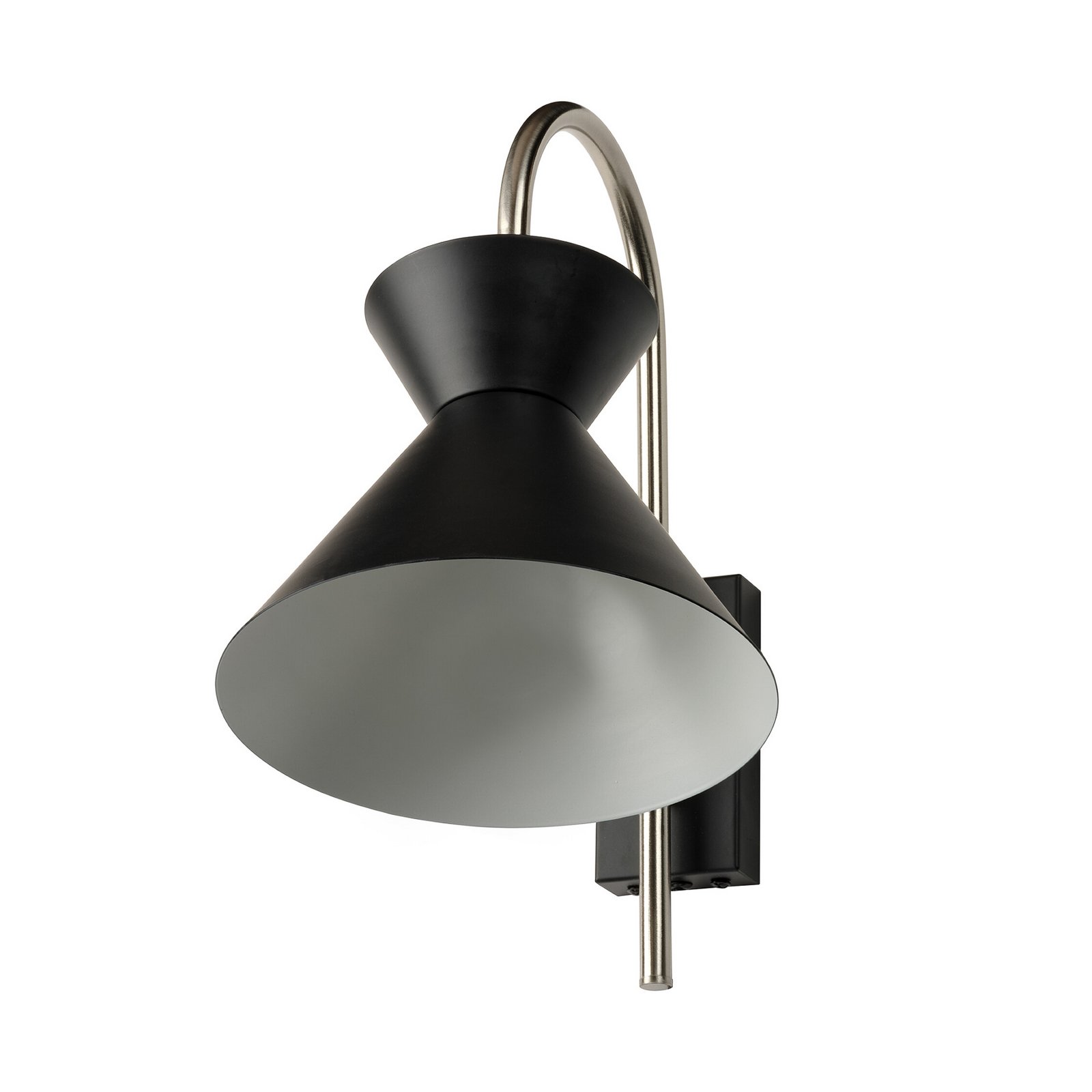 OSRAM wandlamp Decor Waist, staal, zwart, E27, stekker