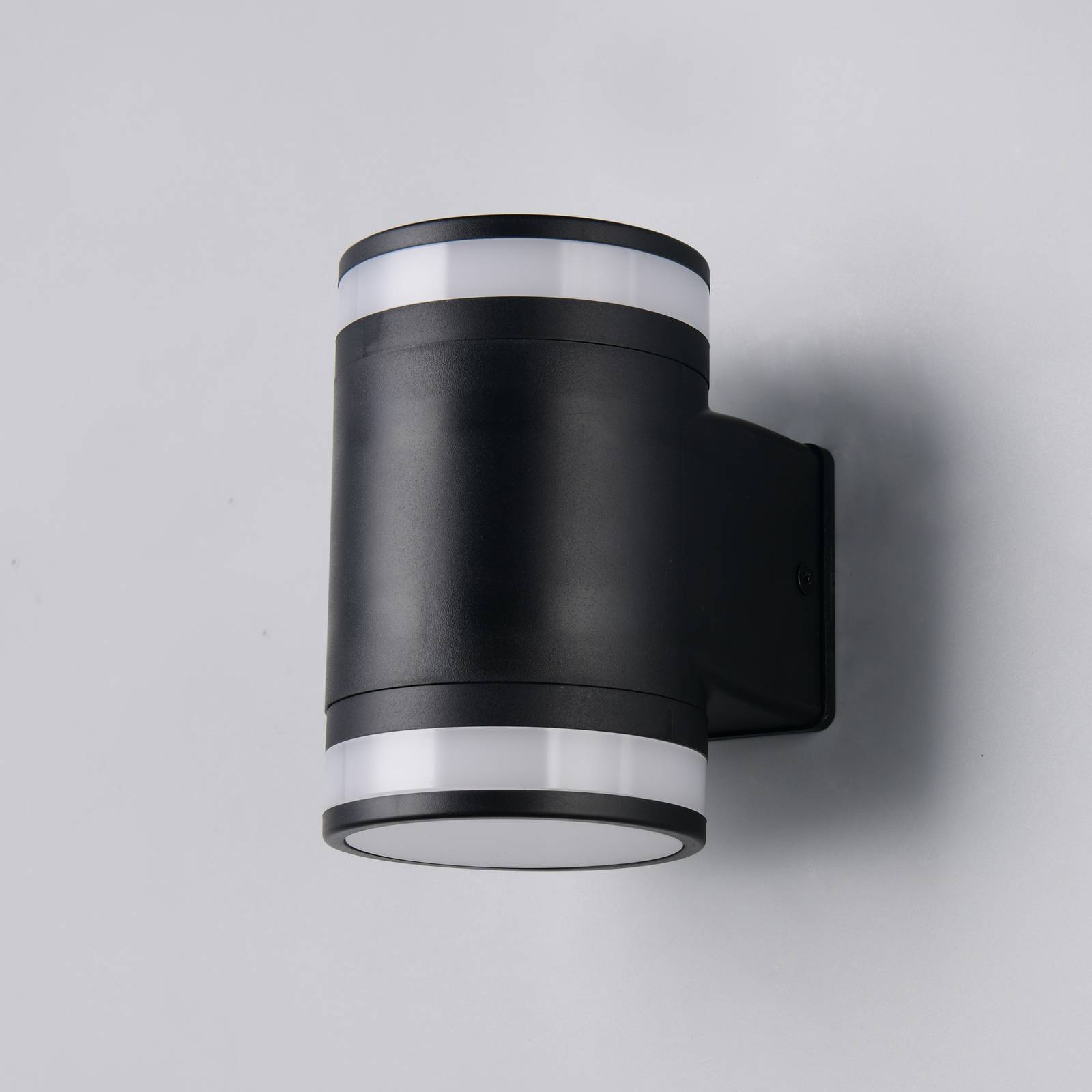  Reality Leuchten Led-außenwandlampe Cusco, Schwarz, Höhe 14 Cm, Ip44 Gx53-led 