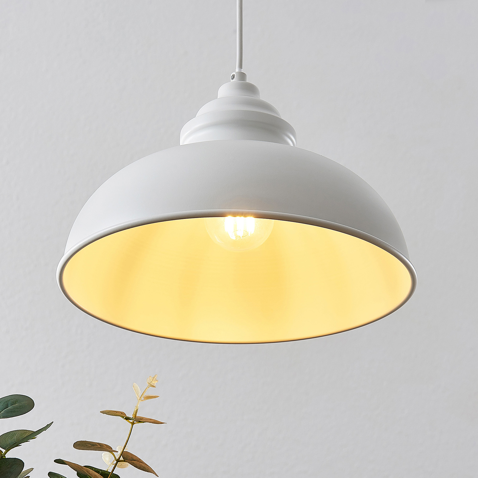Lindby Cliona Suspension blanche mate