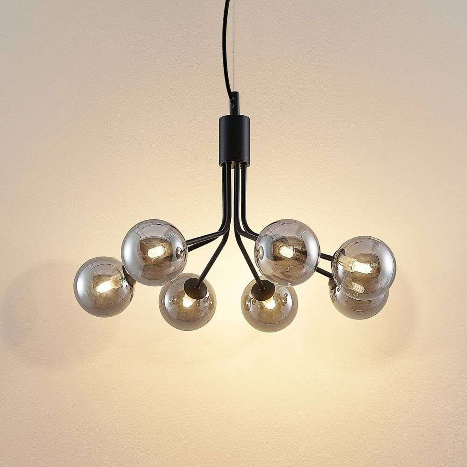 Wynina Pendant Black/Smoke - Lucande
