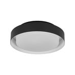 OSRAM Deckenlampe ORBIS MADRID, schwarz, Ø 29 cm Metall/Glas