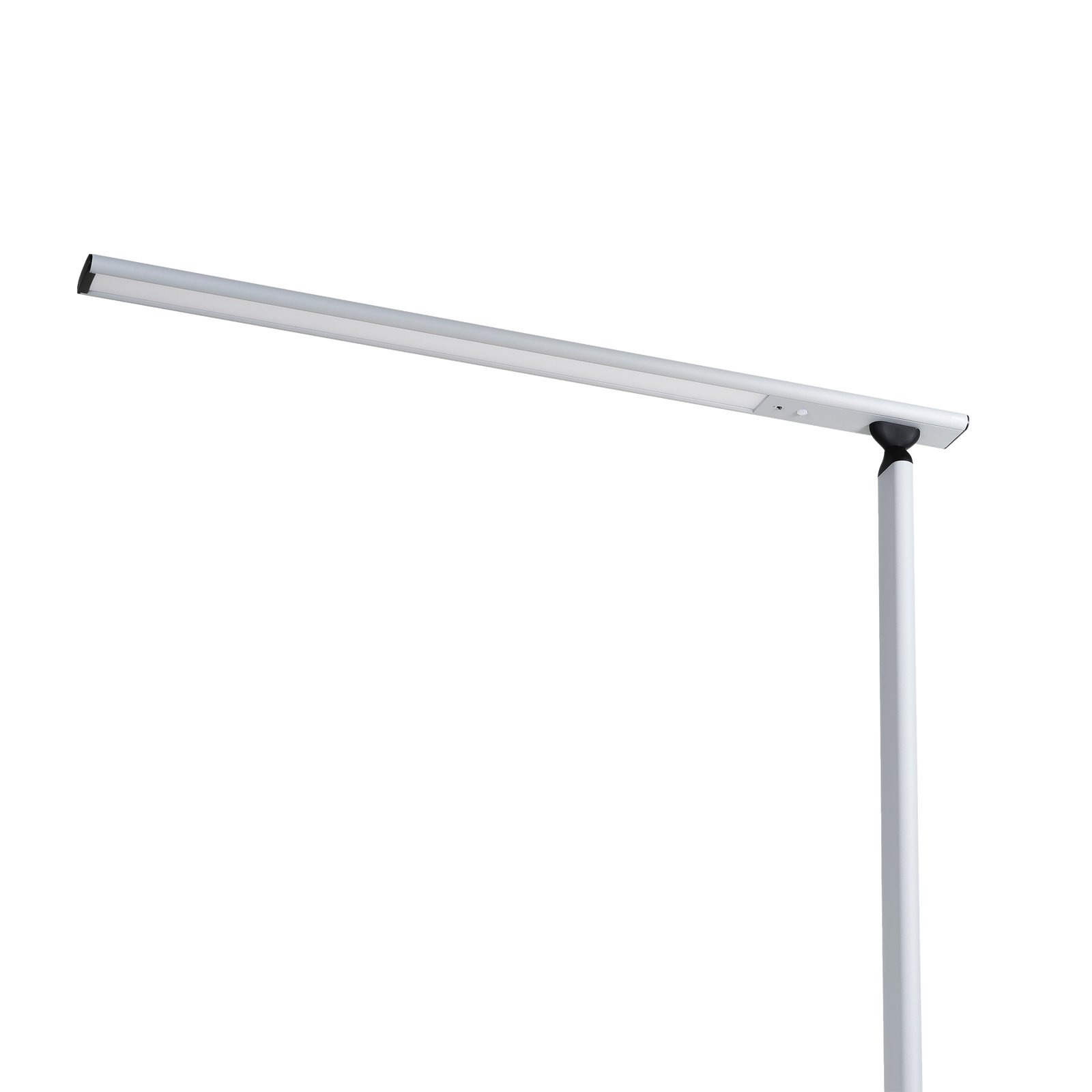 Prios Zyair lámpara de pie LED, plata 108,4 cm