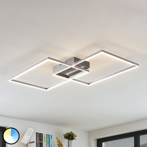 LED-taklampe Quadra, dimbar, 2 lyskilder, 75 cm