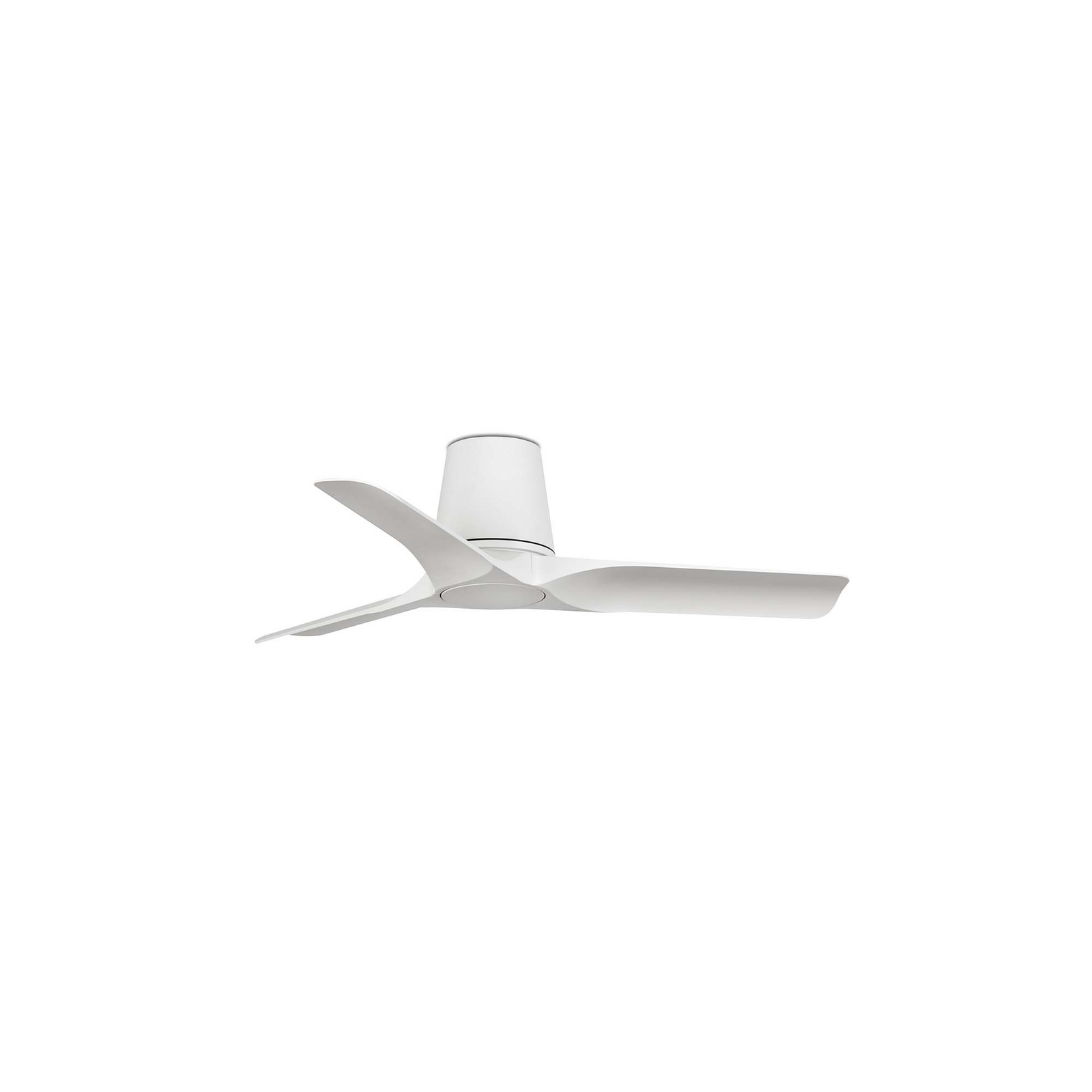 Ceiling fan Hey S, white, DC motor, quiet, Ø 90 cm