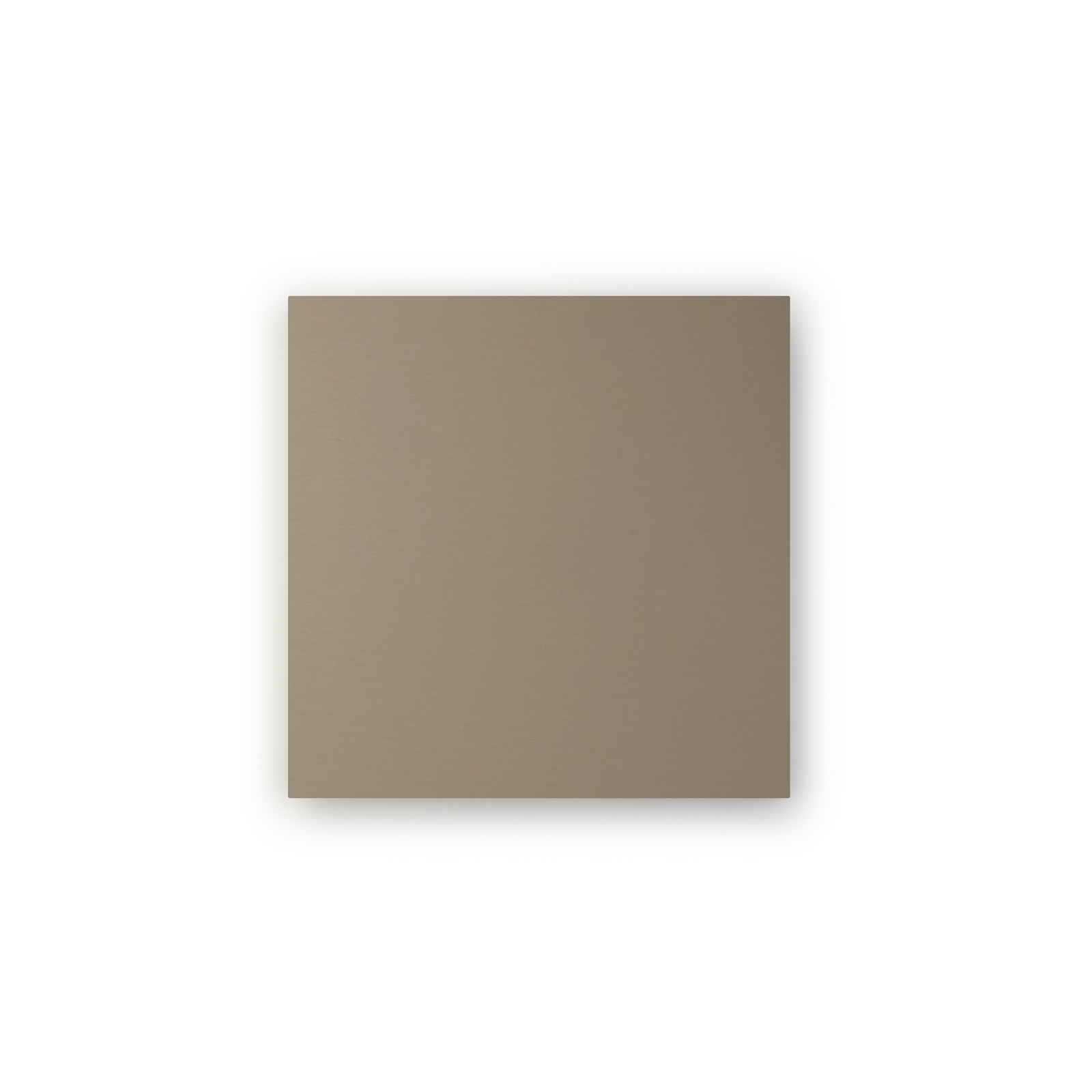 LED-væglampe BLADE Q, taupe, 44 x 44 cm, metal, dæmpbar