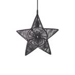 PR Home Regina estrela decorativa em metal com fio preto