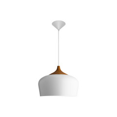 Aluminor Voltige lámpara colgante, blanco, madera
