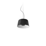 LED hanglamp Delfi_P, zwart, Ø 35 cm, metaal