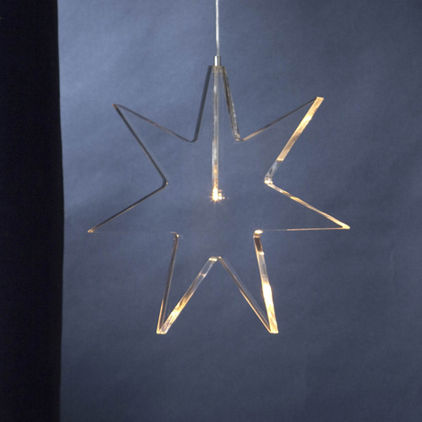 Transparante ster -sfeerverlichting Karla