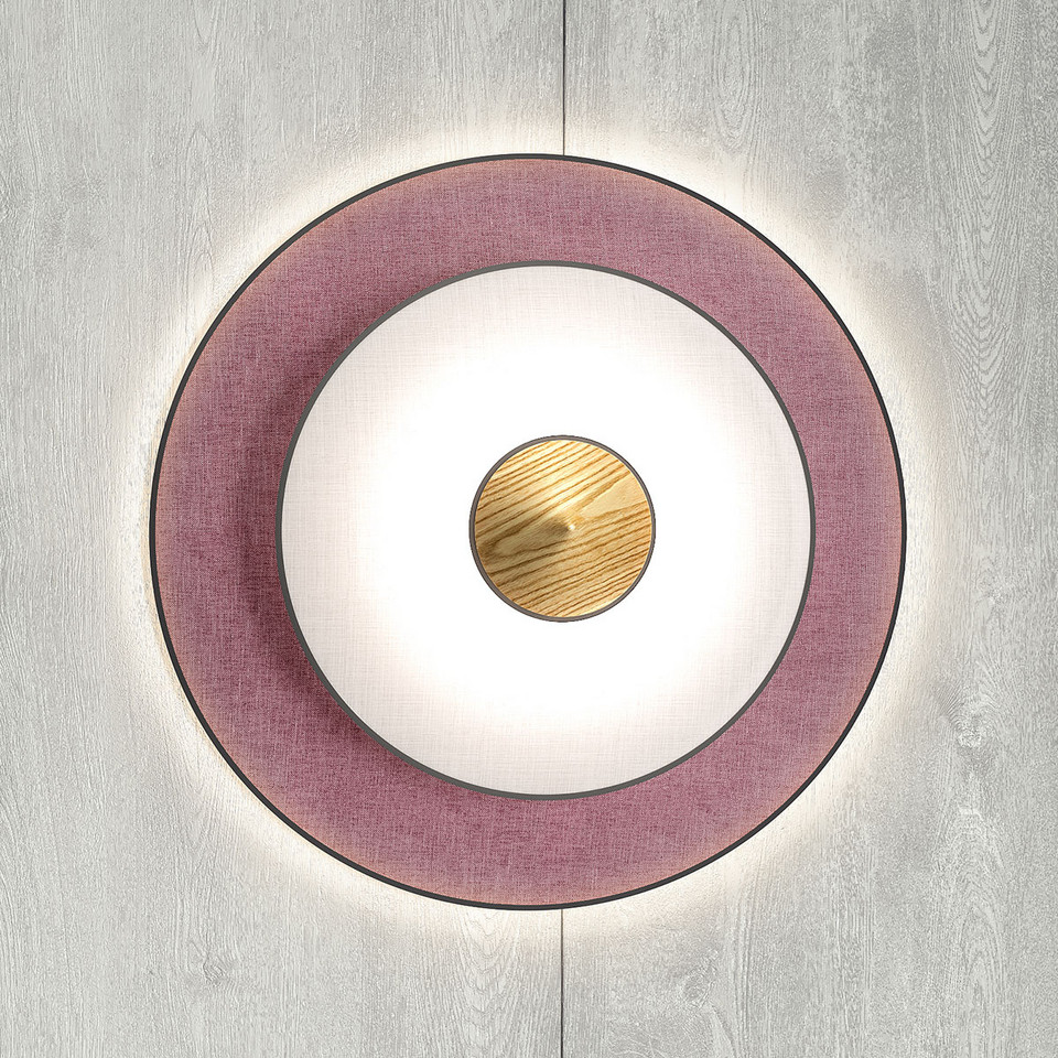 Forestier Cymbal Vägglampa S Powder, rosa / ljusröd från Forestier
