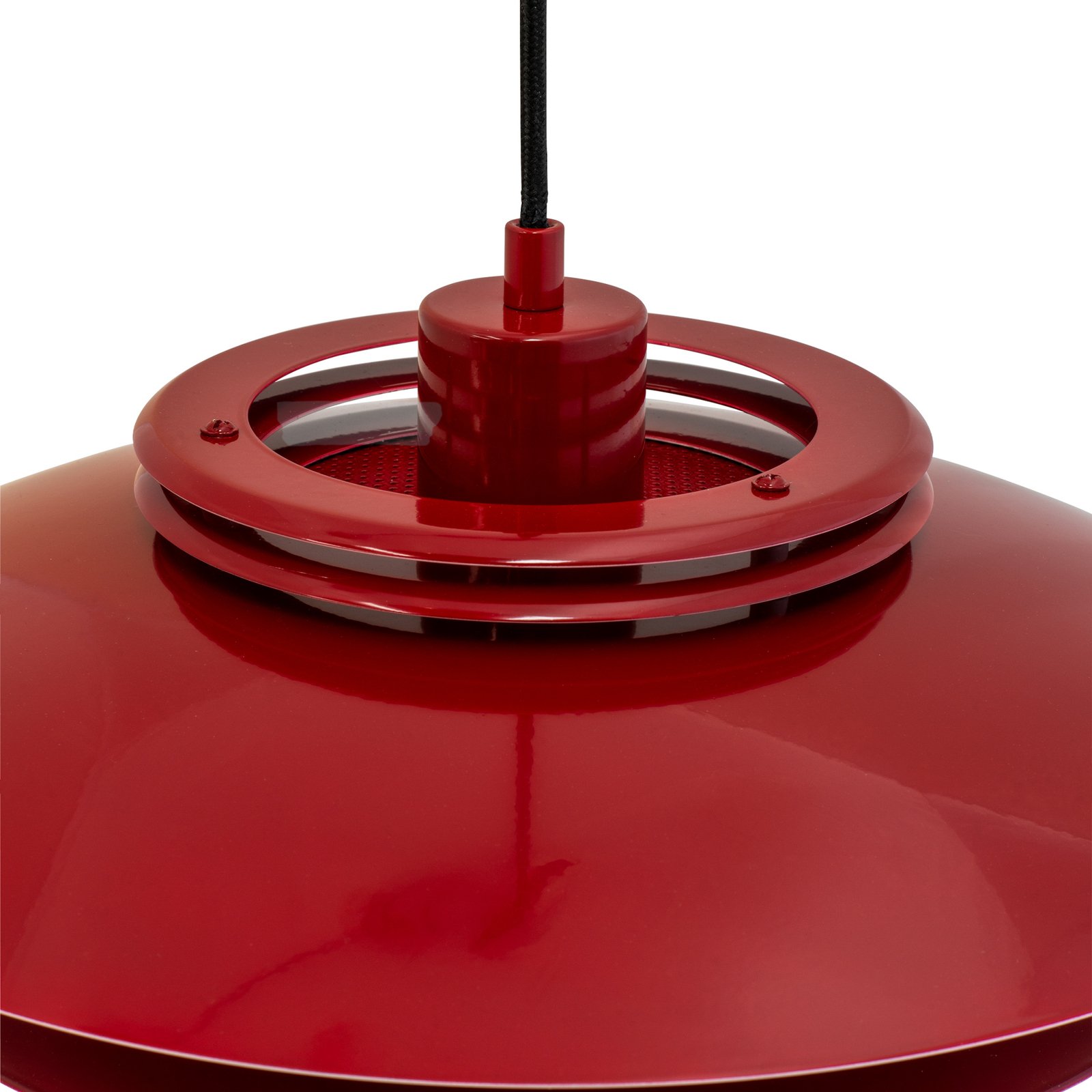 "Dyberg Larsen Ejka" metalinis pakabinamas šviestuvas tamsiai raudonos