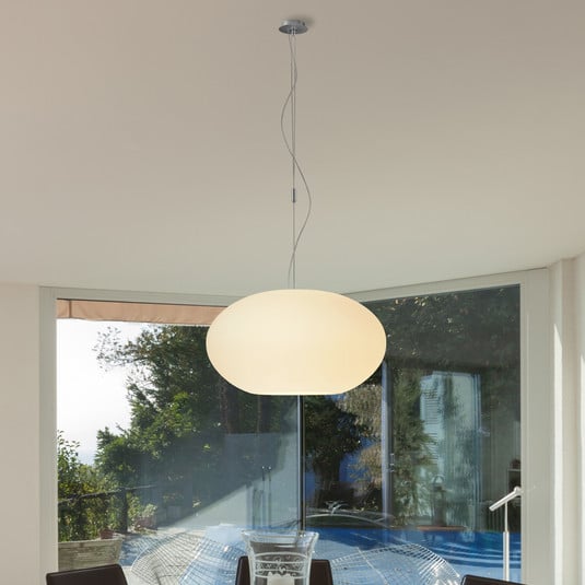 Lampada sospensione vetro Jarras H 34,5 cm, bronzo