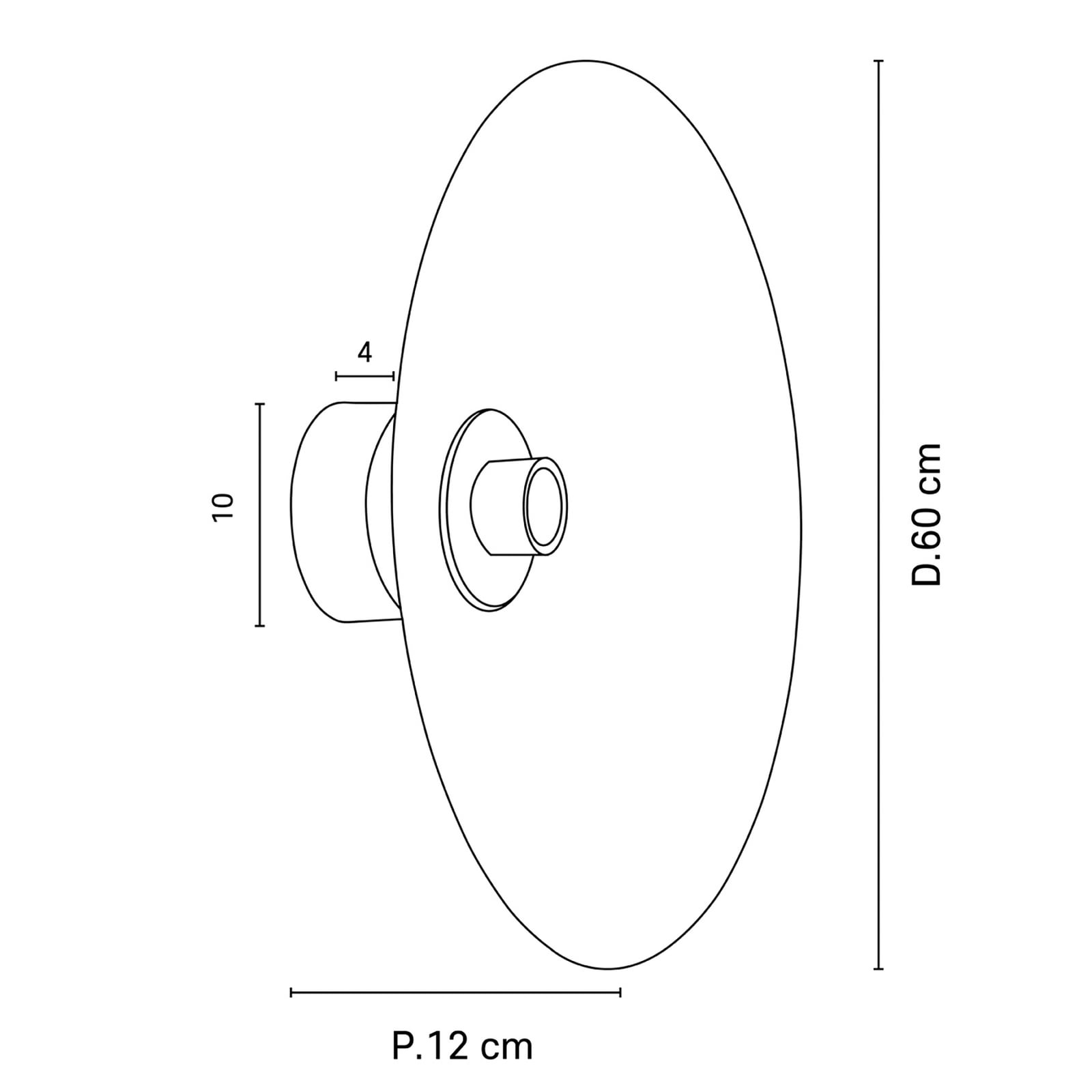 Gatsby Wandleuchte, Ø 60 cm, myra - MARKET SET Gatsby Wandleuchte, Ø 60 cm, myra - MARKET SET