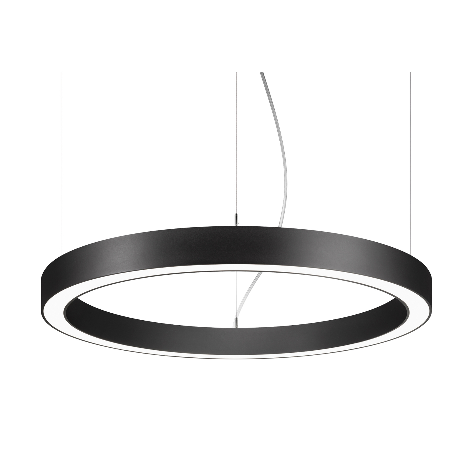 BRUMBERG Biro Circle Ring10 priamy Ø 60 cm zapnutý/vypnutý čierny 830