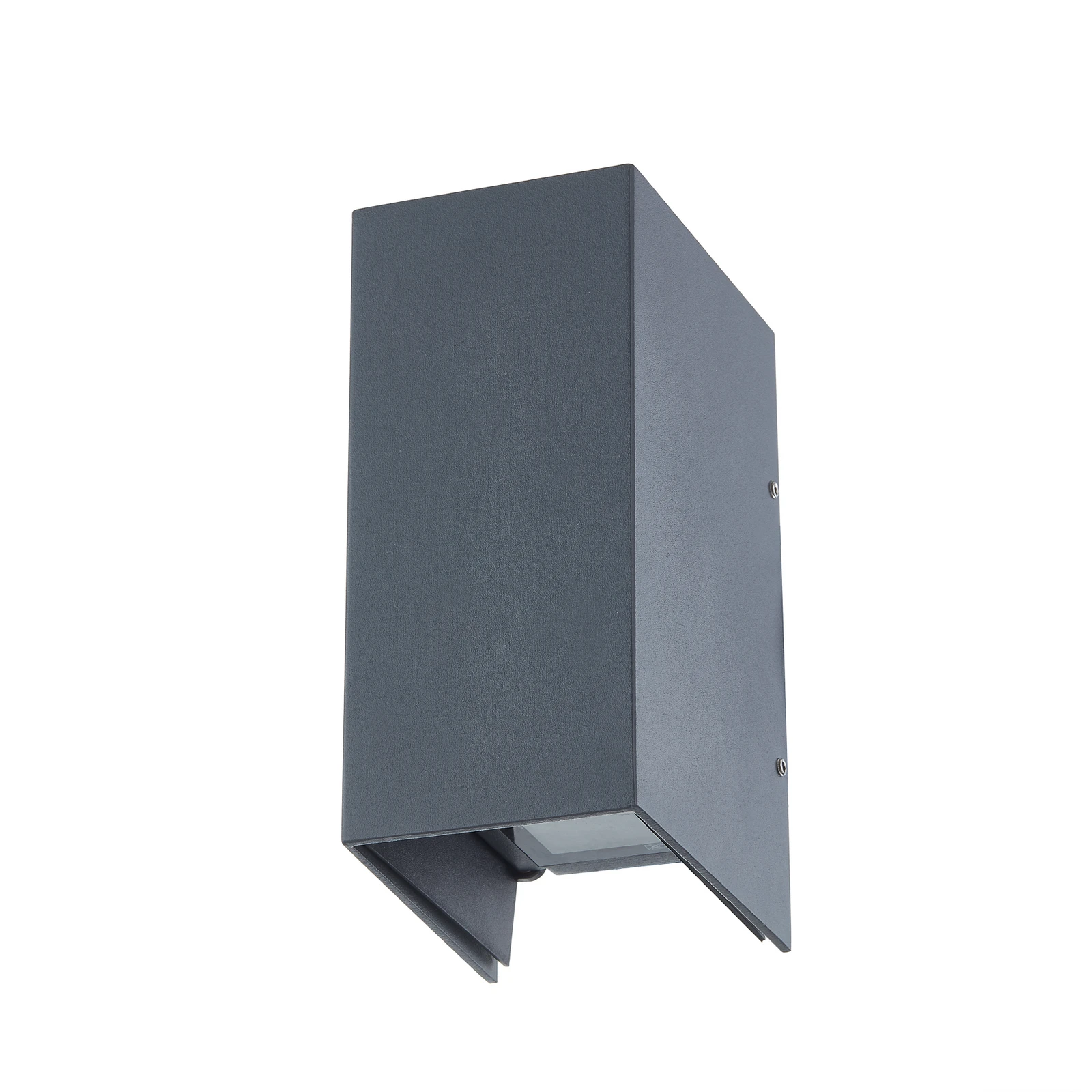 Lucande LED fali lámpa Kimian, magasság 17 cm, antracit, IP54