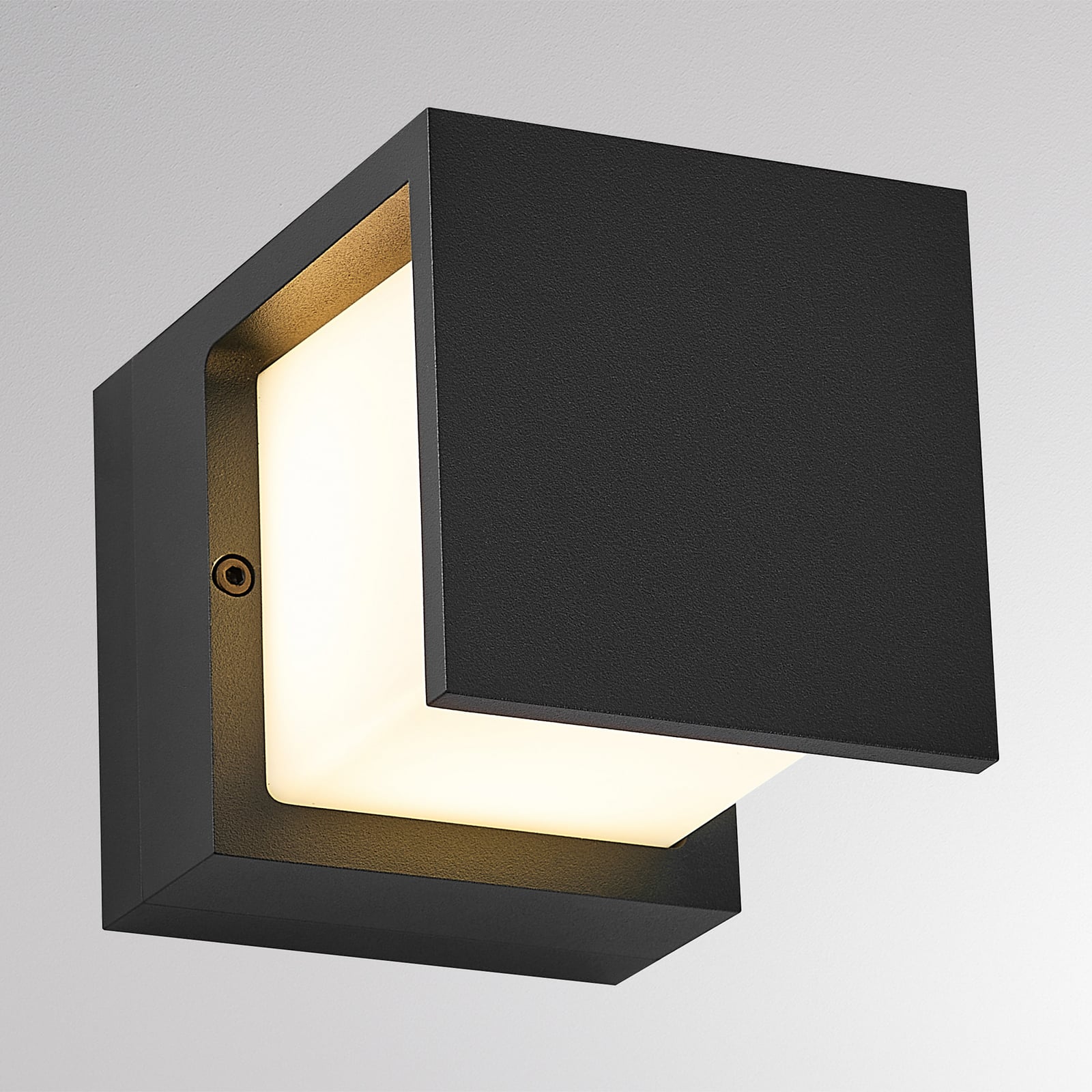 Applique d'extérieur LED FYNN-Y, anthracite, 12 cm, IP65, CCT