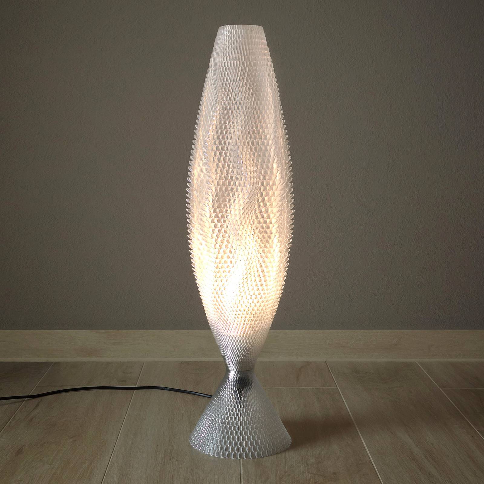 Tagwerk Koral bordslampa tillverkad av biomaterial kristallklar 65 cm