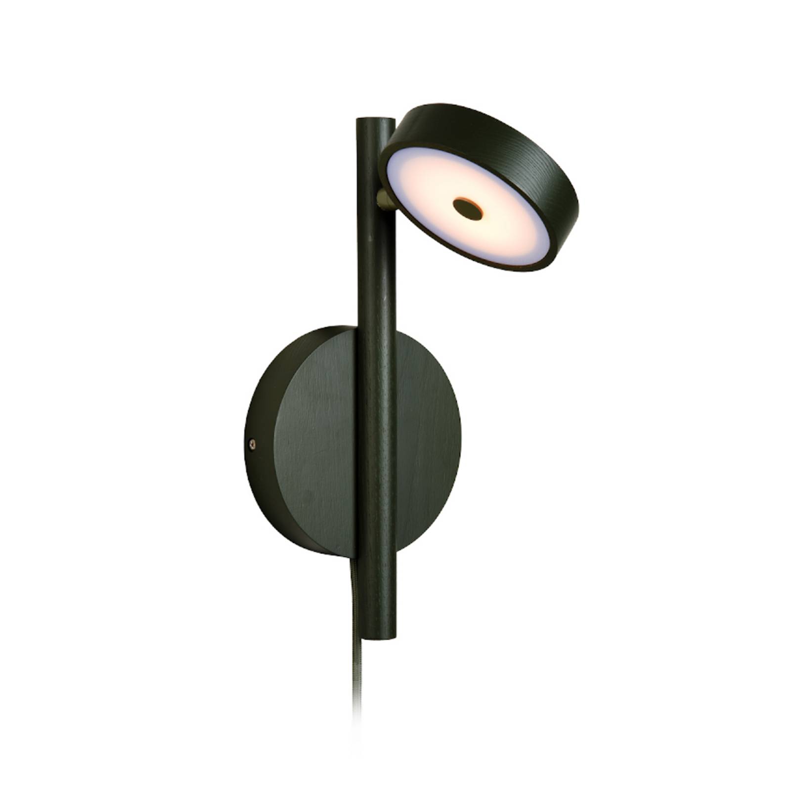 GOOD & MOJO LED-Wandlampe Okinawa, grün, Stecker, Holz