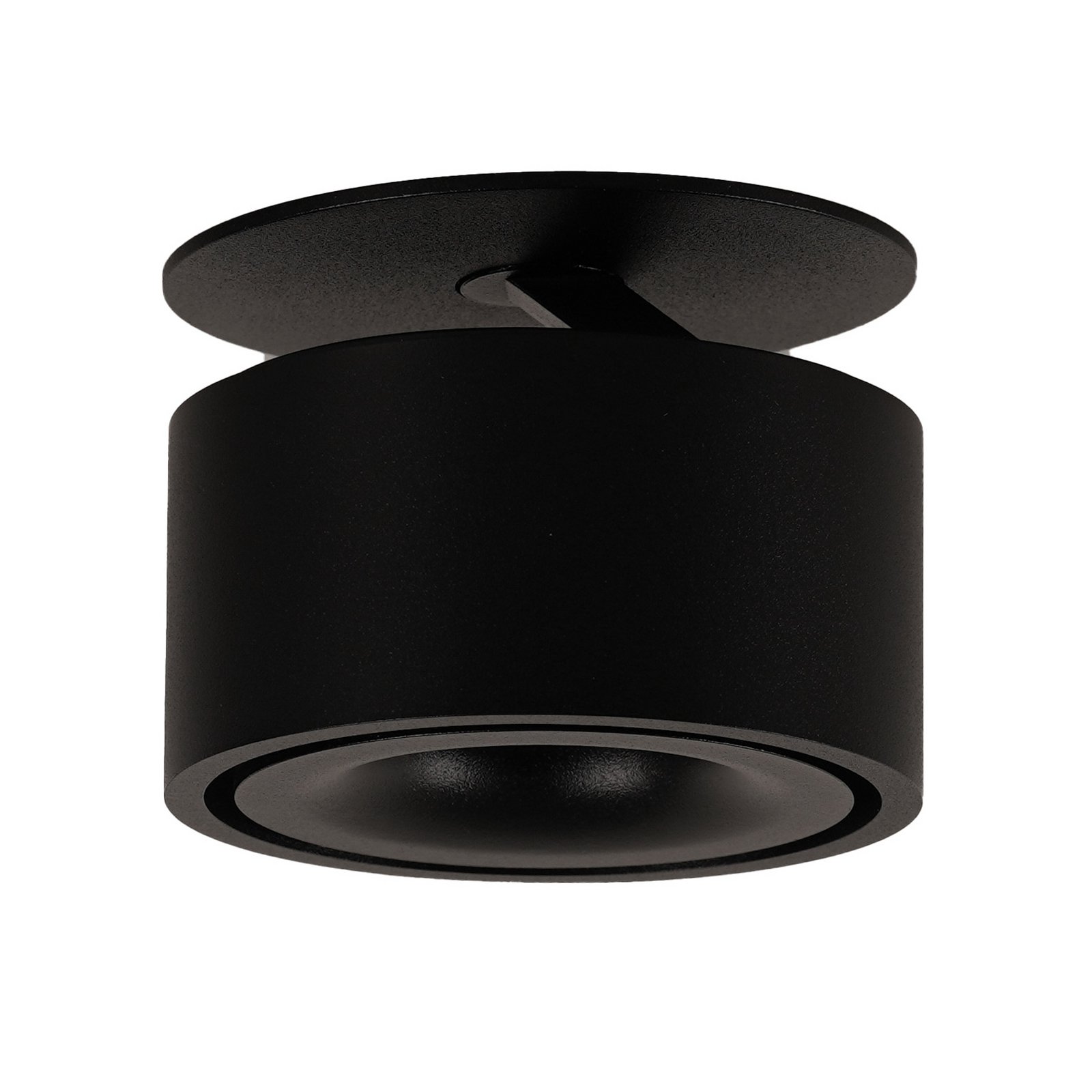 Braccio LED-Einbaulampe, schwarz, Metall, Ø 8,5cm - Antidark