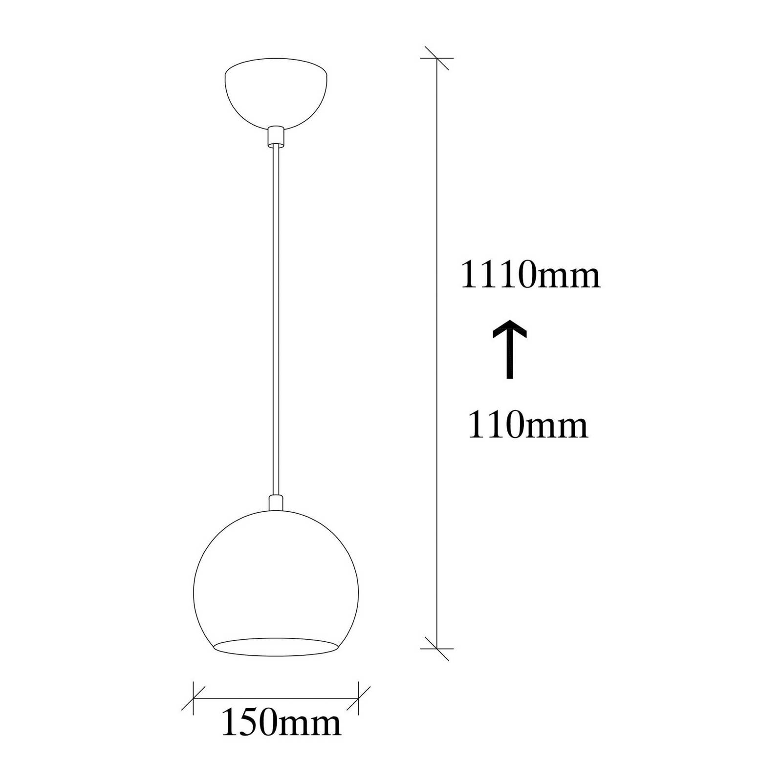 Hängeleuchte Berceste 9201, Ø 15 cm, gold, Eisen, E27 günstig online kaufen